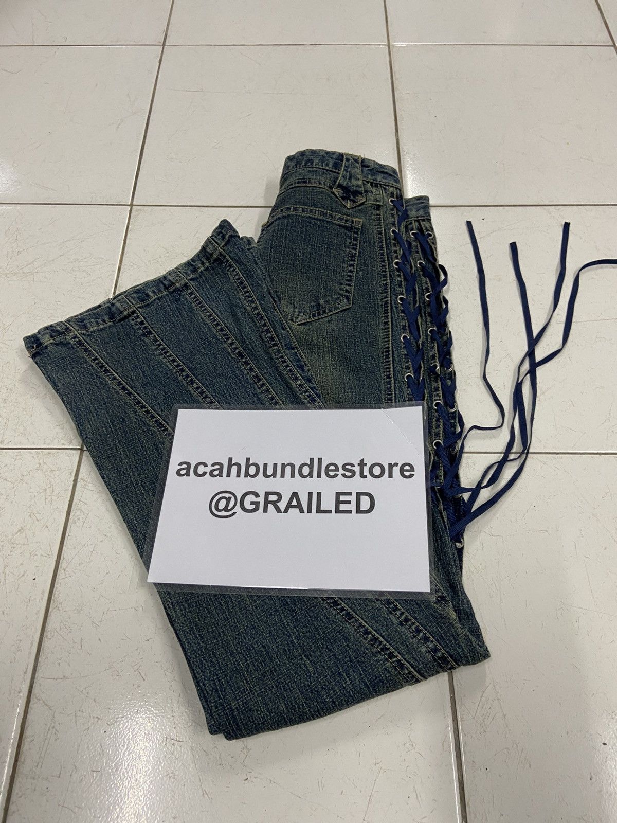 Japanese Brand BROW DWIN FLARE DENIM JEANS Size 24" / US 00 / IT 34 - 16 Thumbnail
