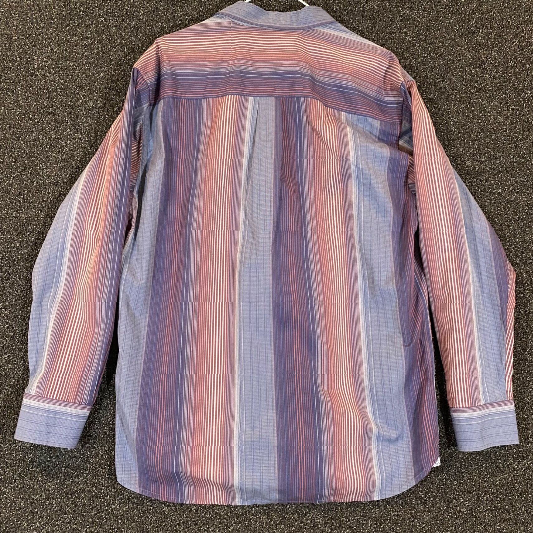 Tommy Bahama TOMMY BAHAMA Shirt Mens Large Blue Striped Button Up Hawaiian Outdoor Resort L/S Size US L / EU 52-54 / 3 - 7 Thumbnail