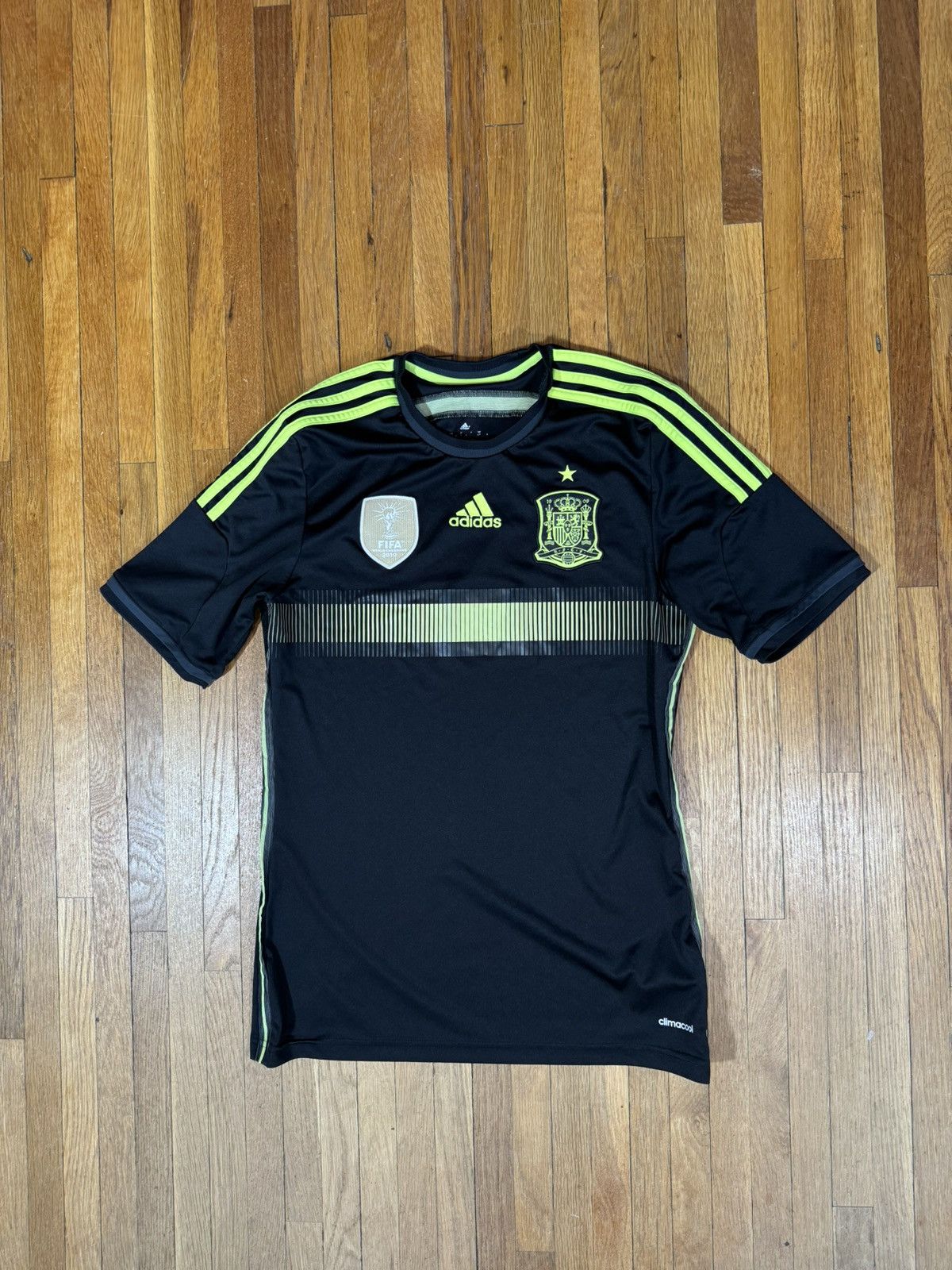 Adidas Adidas Climacool Spain National Black Soccer Jersey 2013 Size US S / EU 44-46 / 1 - 1 Thumbnail