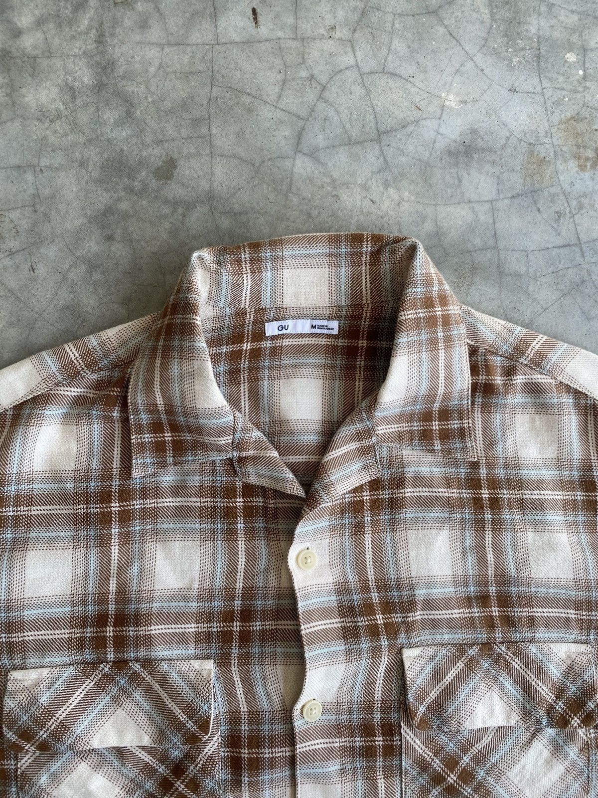 GU GU boxy shadow plaid shirts Size US M / EU 48-50 / 2 - 3 Thumbnail