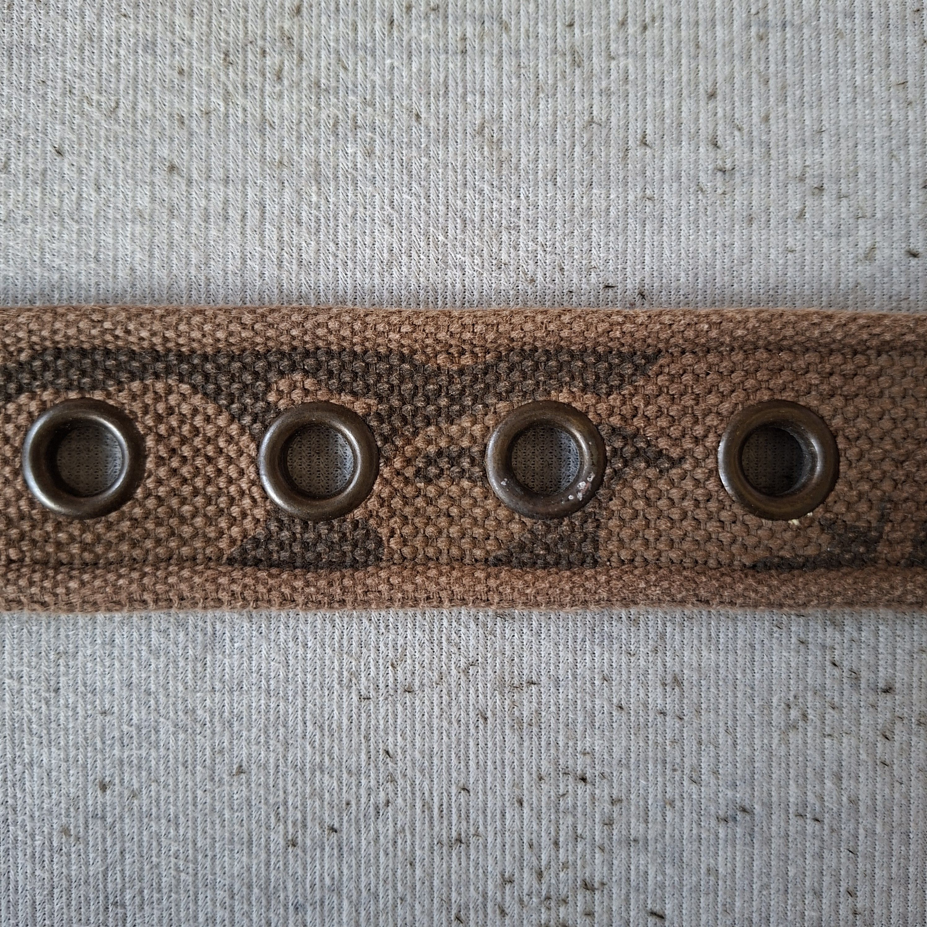 Avirex 💣Us air force solid brass military leather/canvas belt Size ONE SIZE - 6 Thumbnail