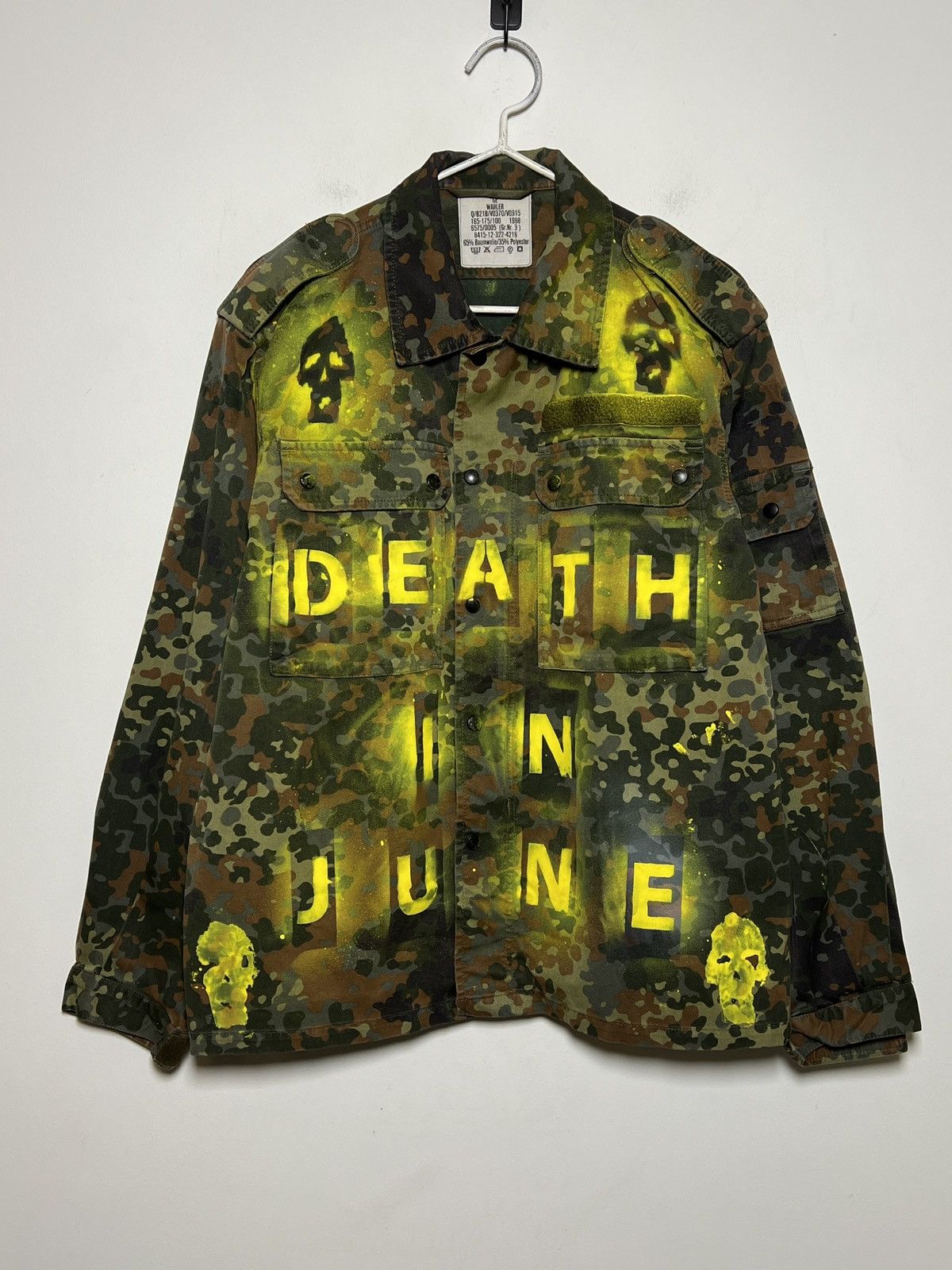death in june 1/1 overshirt m-l bundeswehr