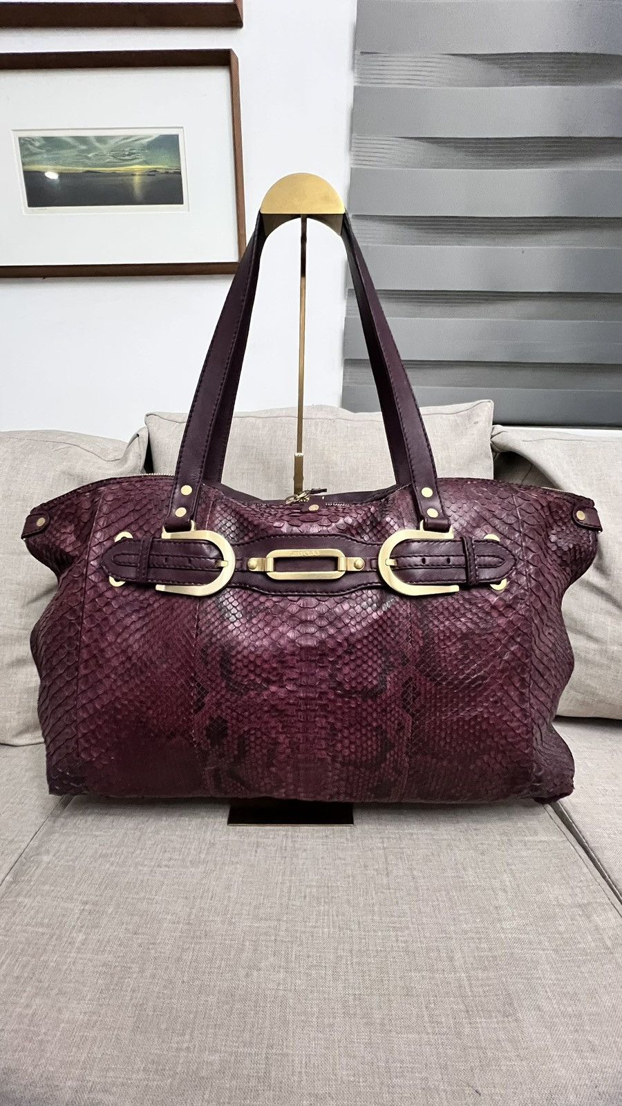 Jimmy Choo Jimmy Choo Python Weekender Bag Size ONE SIZE - 7 Thumbnail