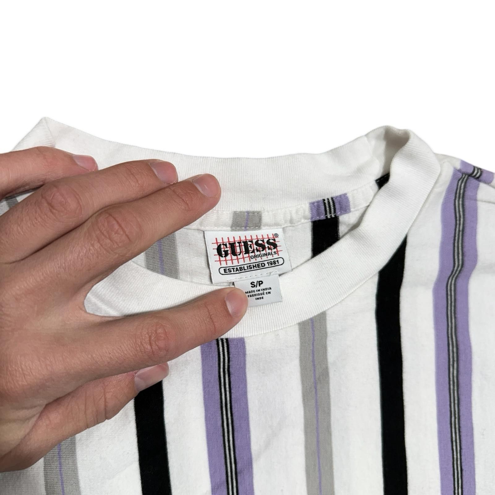 Guess Guess Originals Striped T-Shirt Size US S / EU 44-46 / 1 - 3 Thumbnail