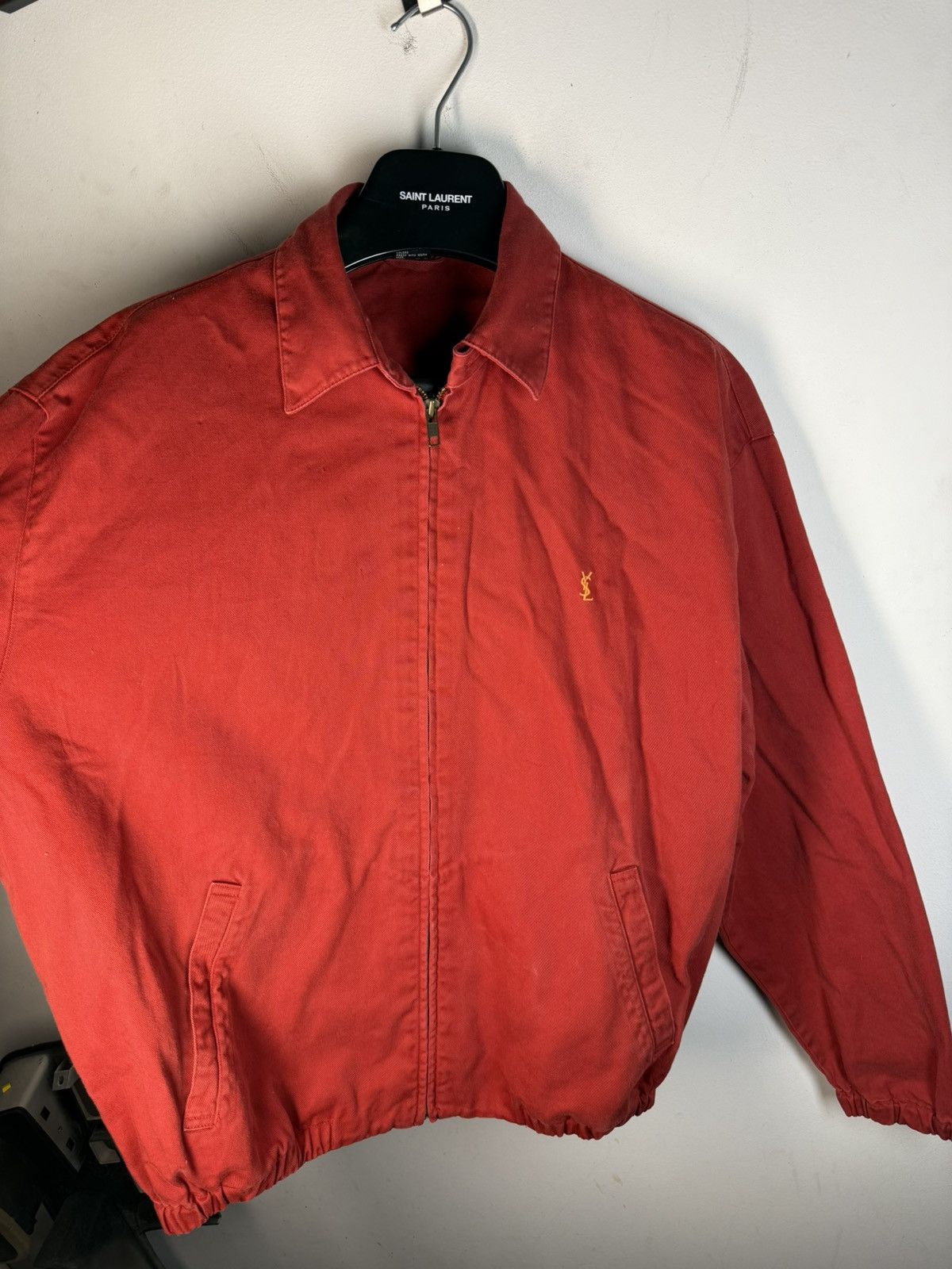 Yves Saint Laurent Cotton YSL Windbreaker Jacket 90s Bomber Zip Up Vintage Size US M / EU 48-50 / 2 - 10 Thumbnail