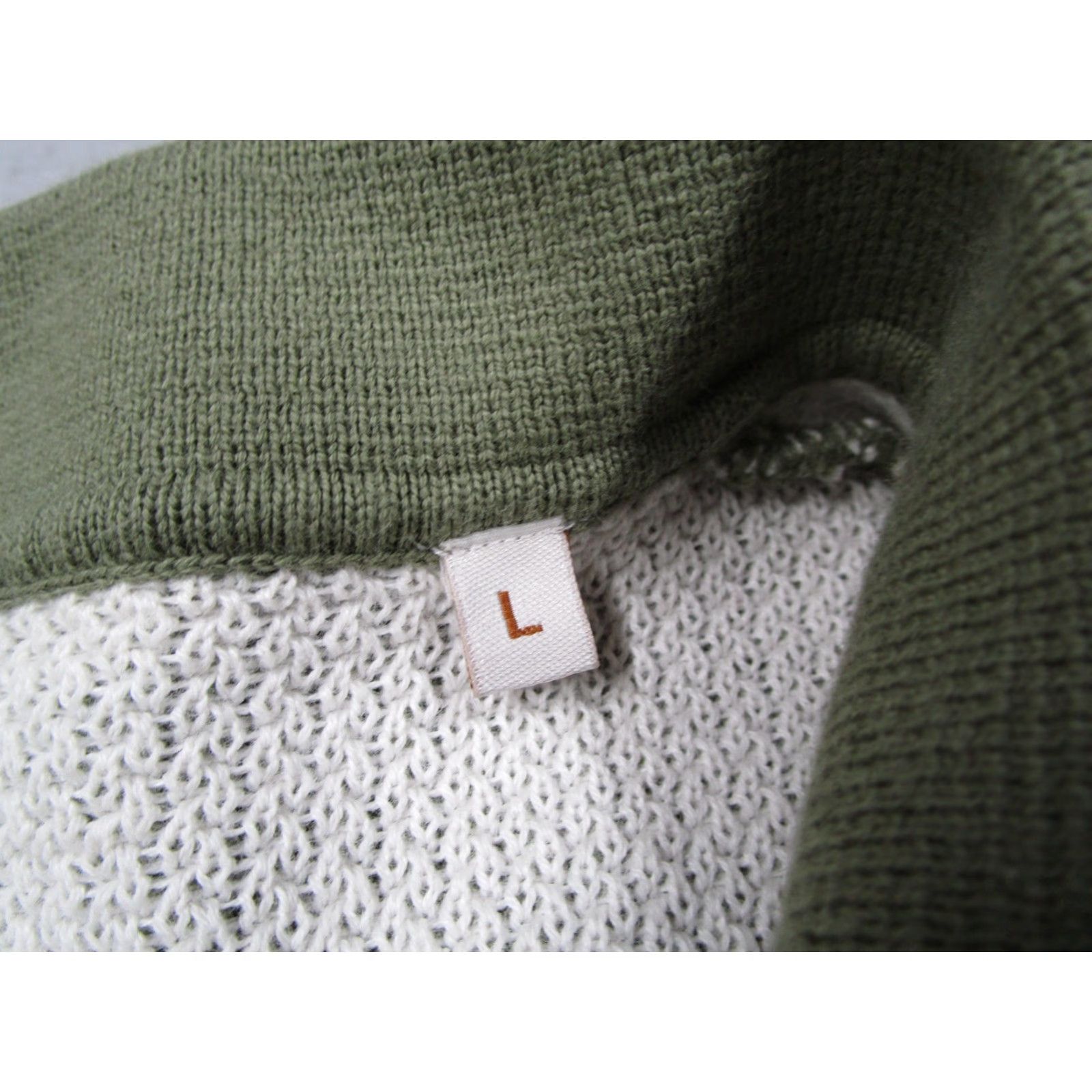 Vintage Common People Shirt Mens Large Green Textured Knit Button Front Retro Casual Size US L / EU 52-54 / 3 - 3 Thumbnail