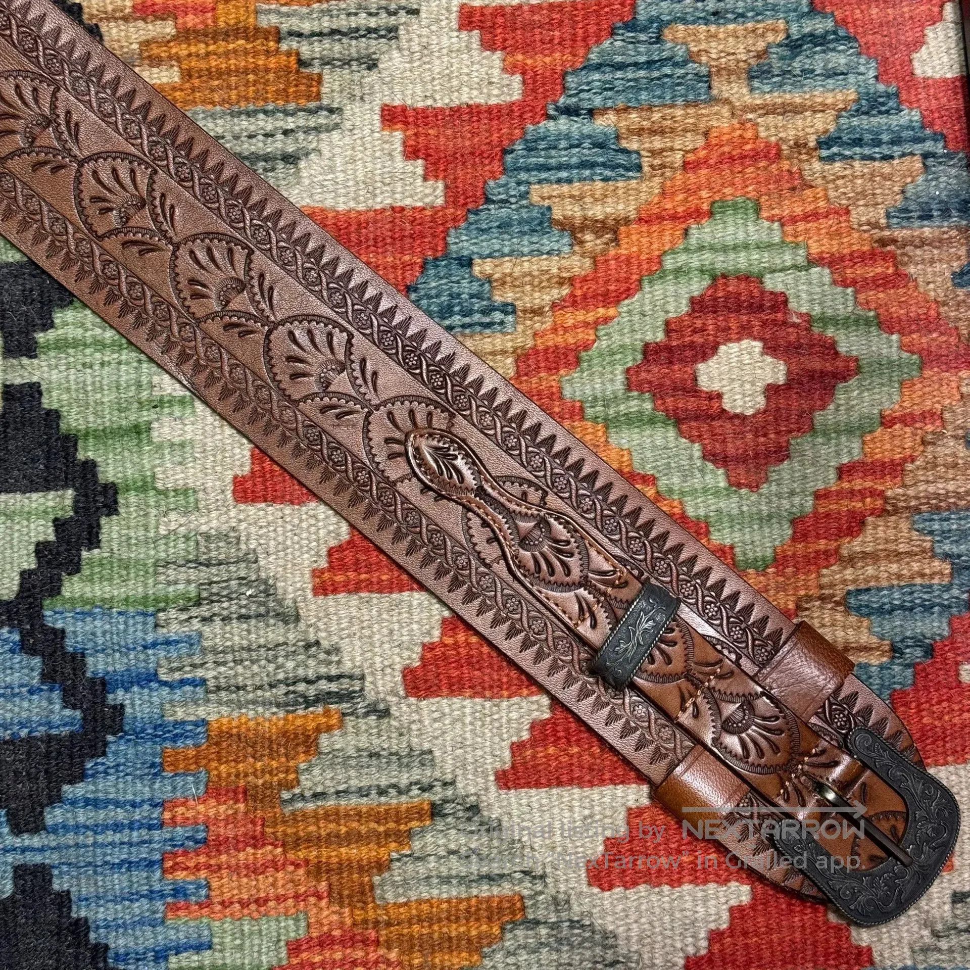 Polo Ralph Lauren Polo Ralph Lauren Western Carved Belt. Size ONE SIZE - 6 Thumbnail