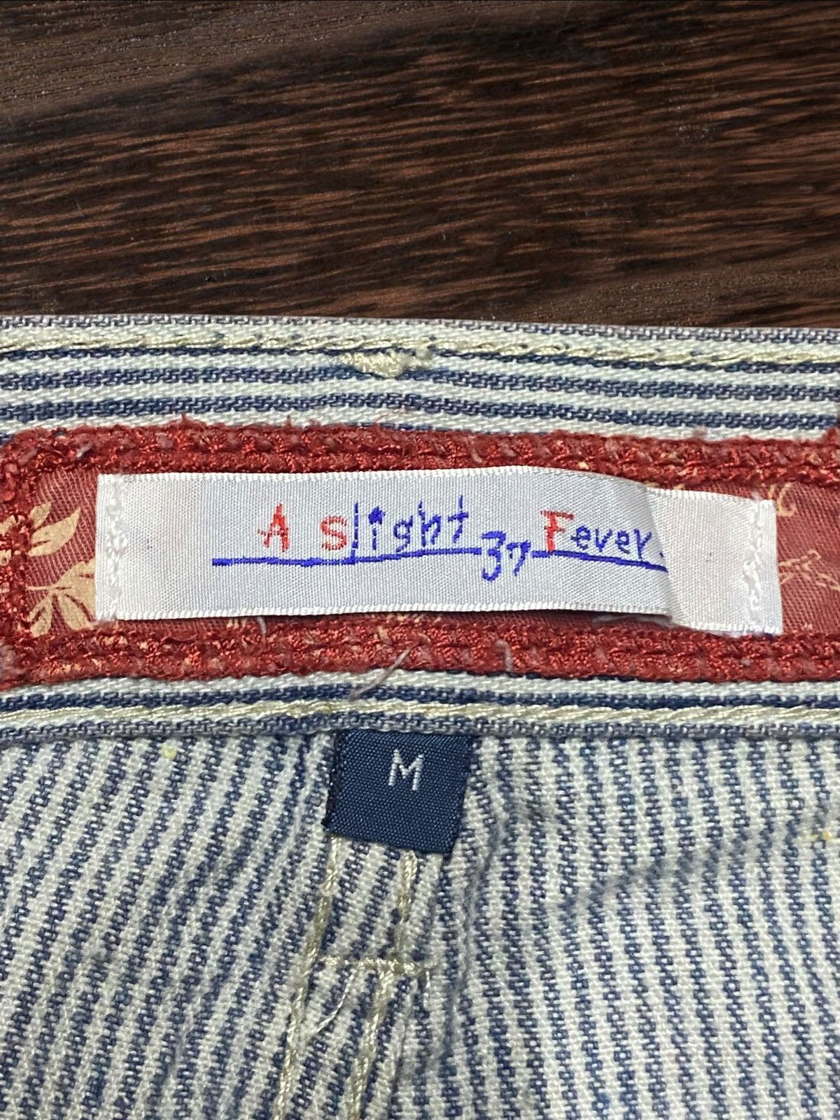 1620 Workwear Hickory Stripe Work Pants Patches Back ‘A Slight Fever Size US 32 / EU 48 - 17 Thumbnail
