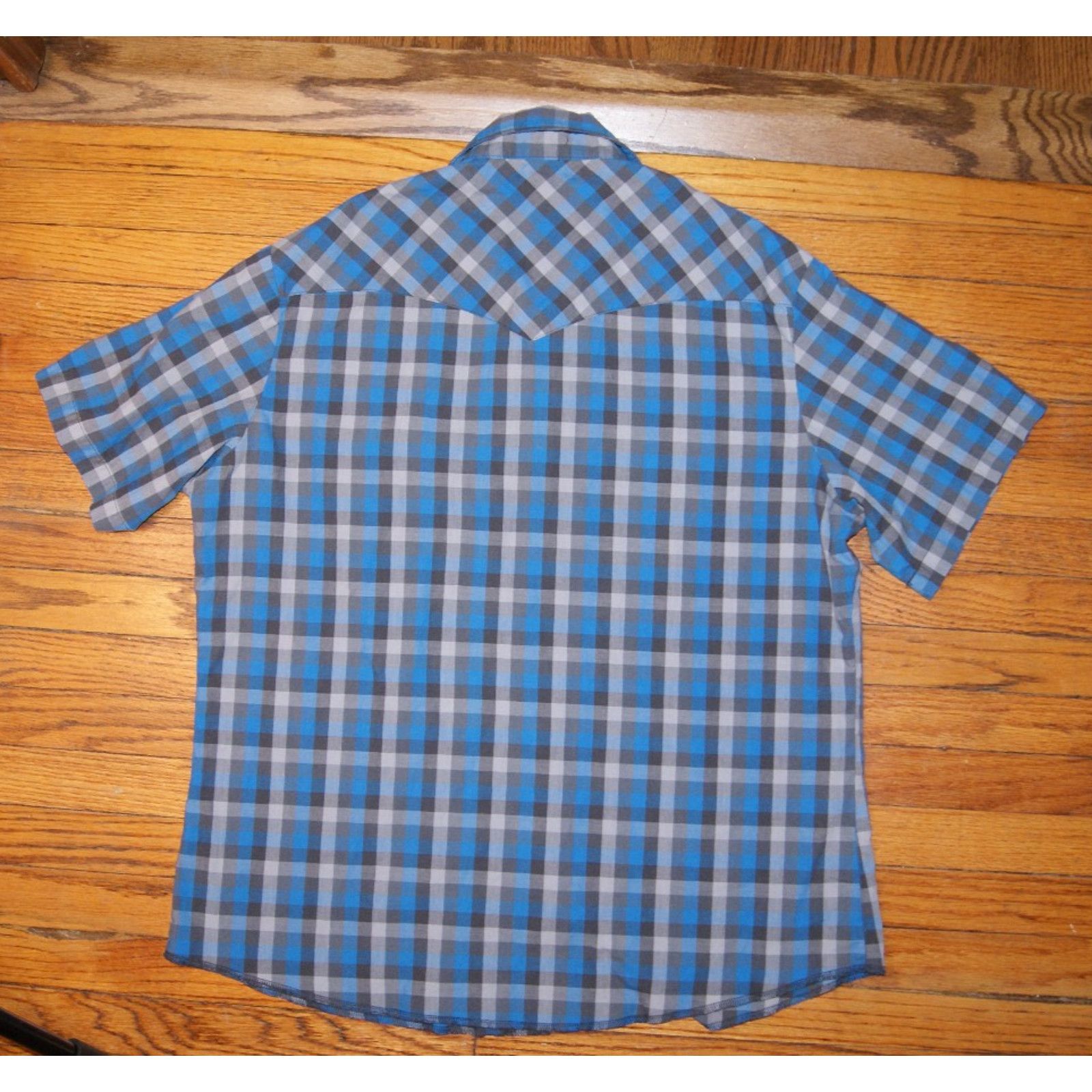 Wrangler Wrangler Western Shirt Pearl Snap Shirt Mens L Short Sleeve Size US L / EU 52-54 / 3 - 4 Thumbnail