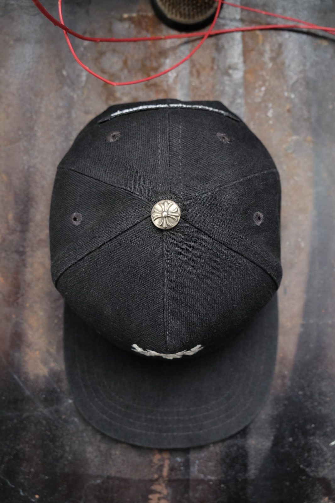 Chrome Hearts Chrome Hearts Dagger Denim Baseball Hat Black Size ONE SIZE - 3 Thumbnail