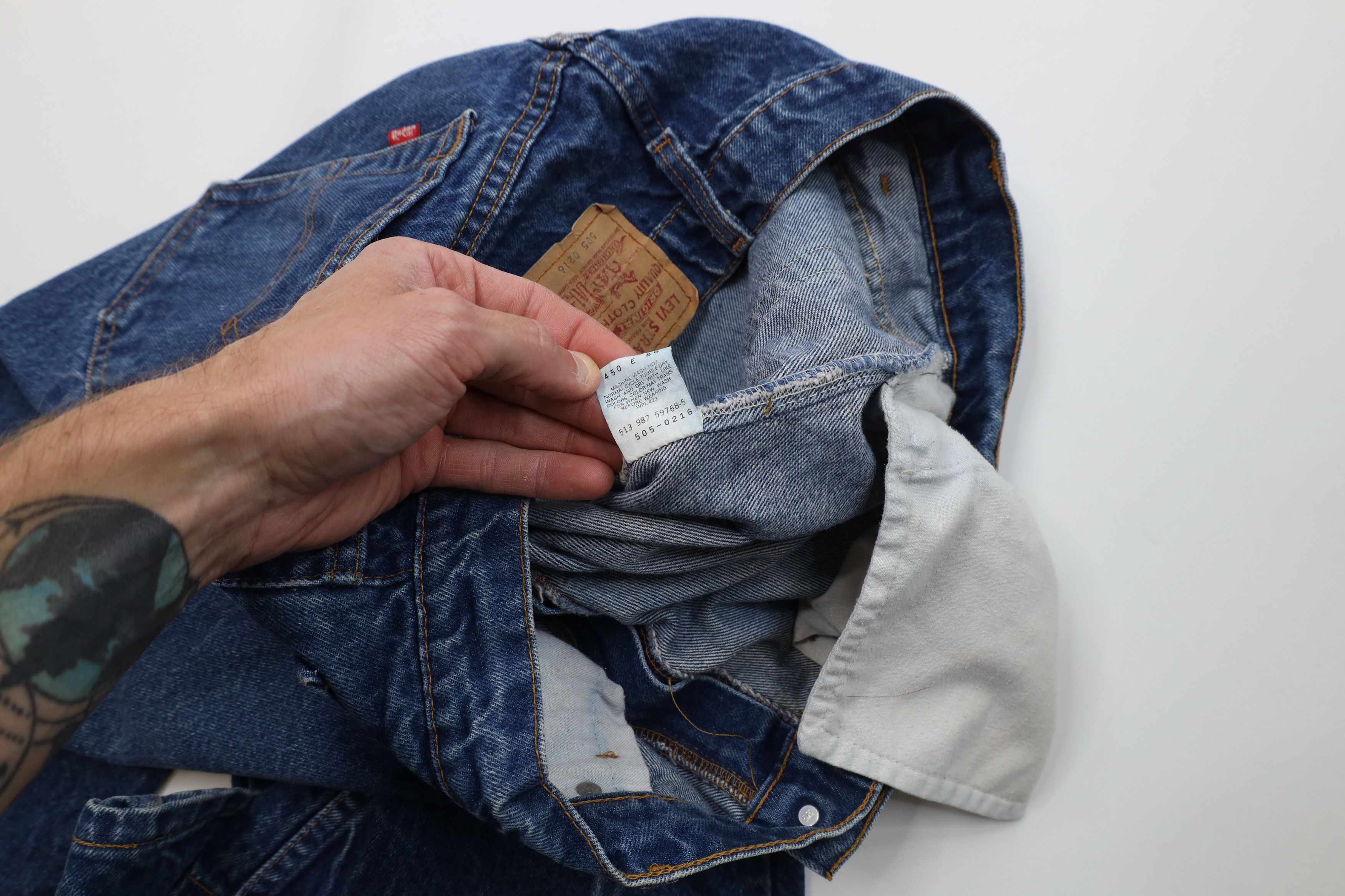 Levi's Vintage 80s Levis 505xx Regular Straight Leg Jeans USA Size US 36 / EU 52 - 8 Thumbnail