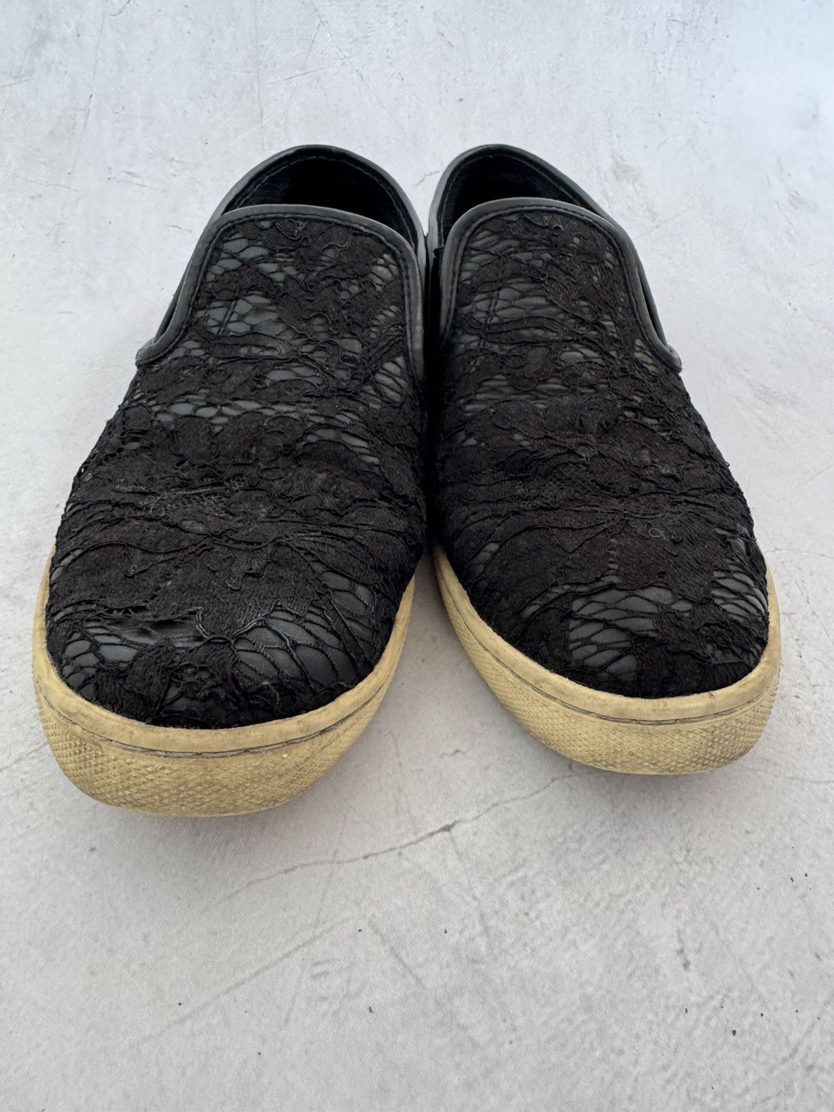 Dolce & Gabbana Dolce & Gabbana Slip-On Sneakers Black Lace size 39 Size US 9 / IT 39 - 10 Thumbnail