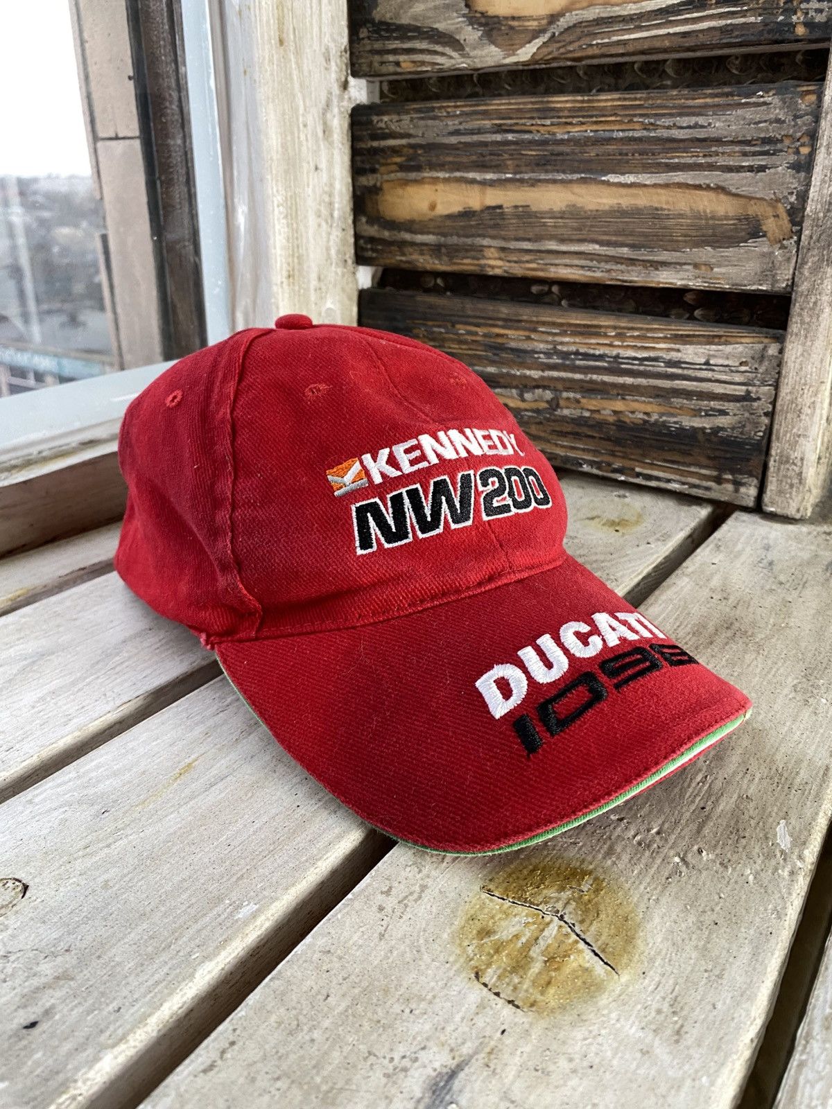 Ducati × Vintage Vintage 90s Ducati 1099 NW200 Racing Moto Cap Y2K OS Size ONE SIZE - 1 Thumbnail
