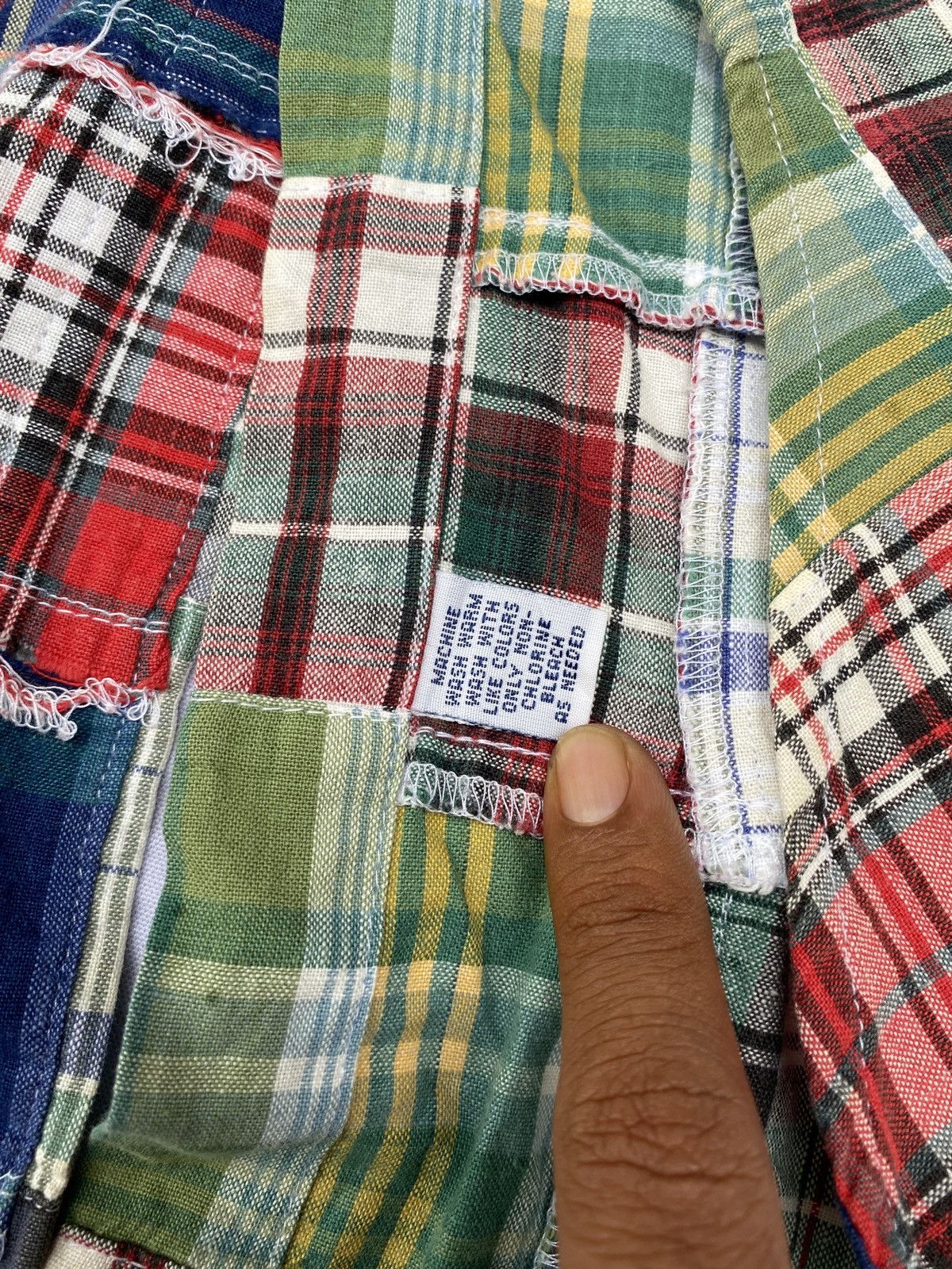 Polo Ralph Lauren × RRL Ralph Lauren 90’s Polo Ralph Lauren Patchwork Button Down Size US M / EU 48-50 / 2 - 7 Thumbnail