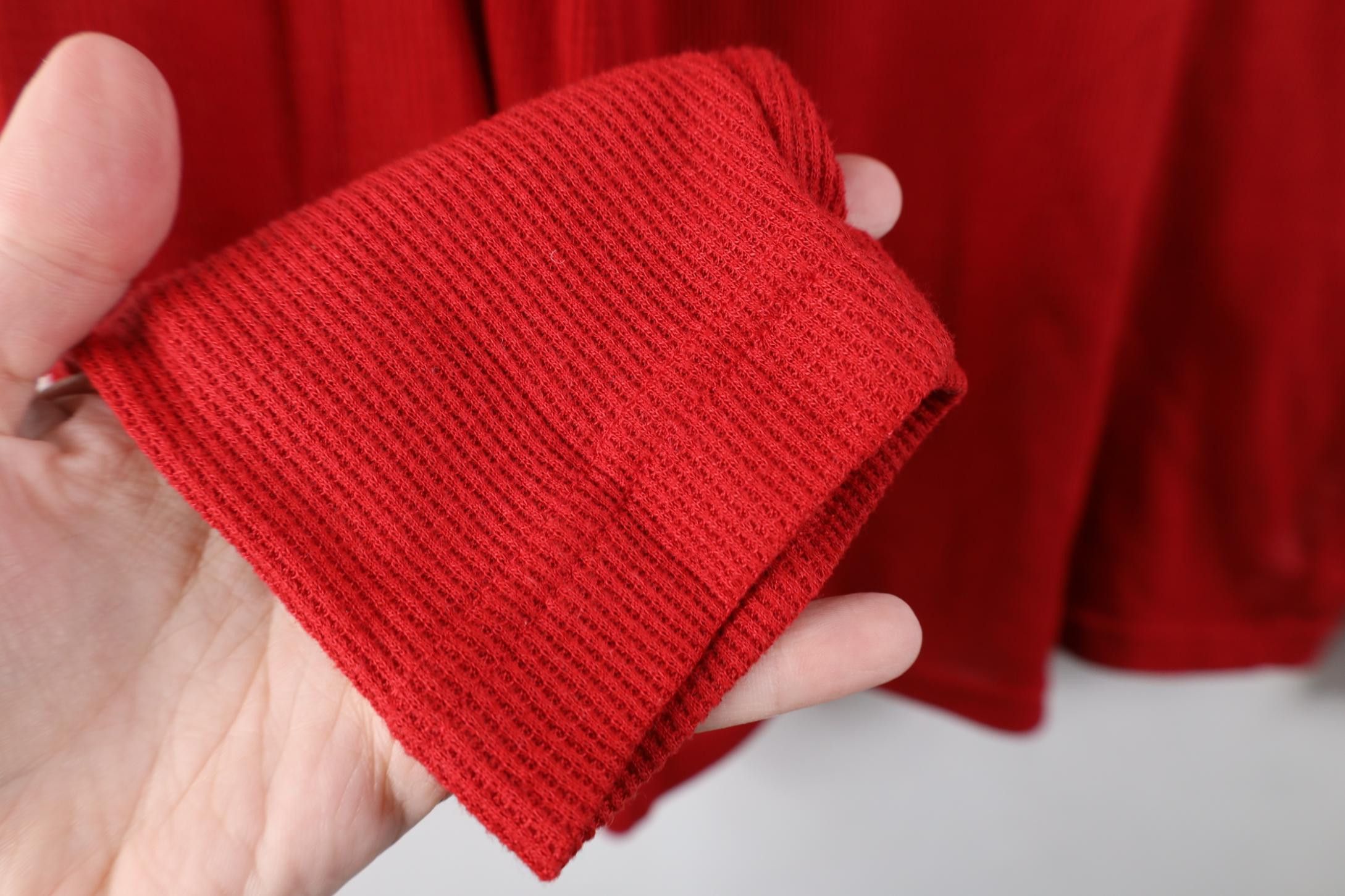 Under Armour Under Armour Waffle Knit Long Sleeve Henley T-Shirt Red Size US M / EU 48-50 / 2 - 7 Thumbnail