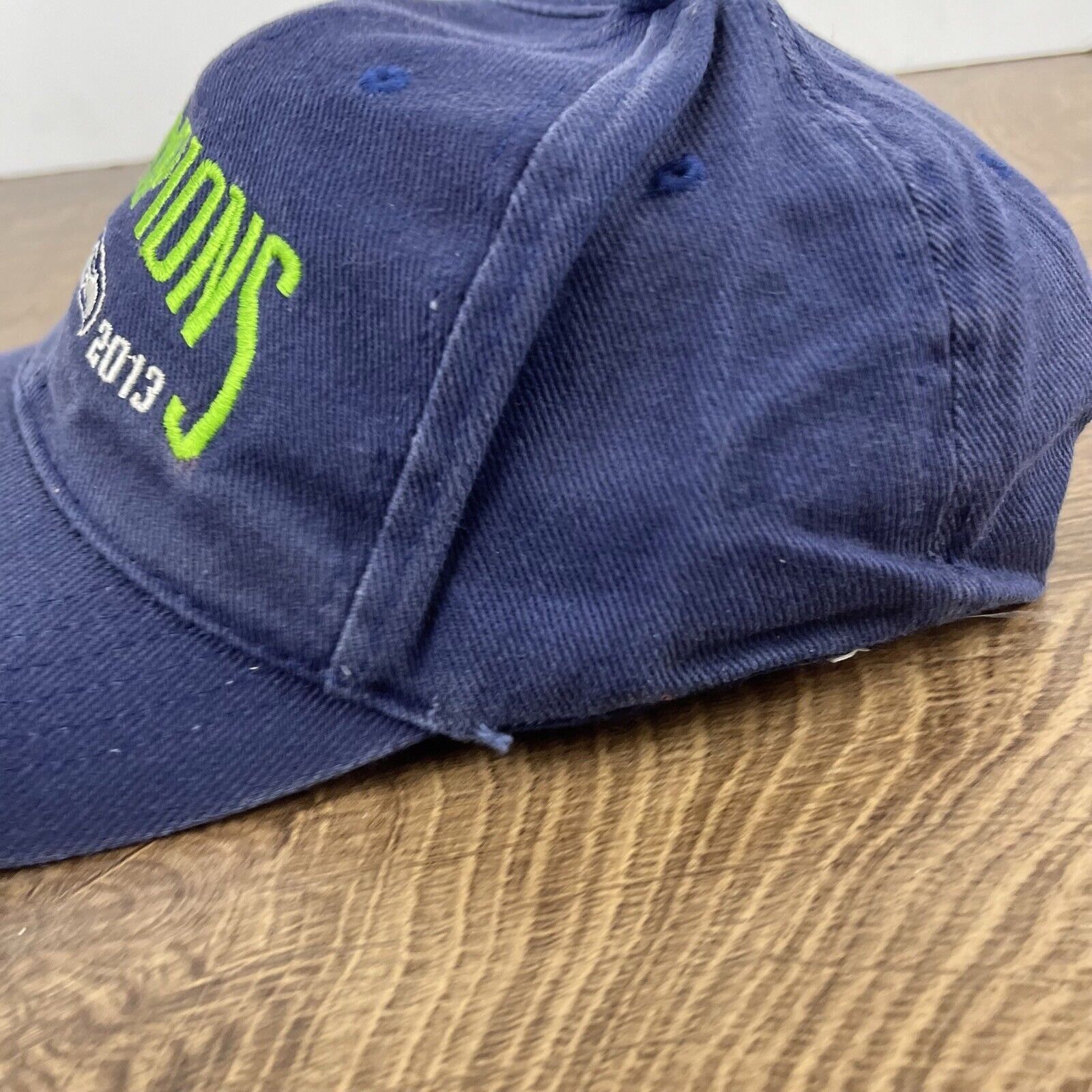 Other Seattle Seahawks Hat 2013 NFC Champions Blue Cap Adjustable Size ONE SIZE - 8 Thumbnail