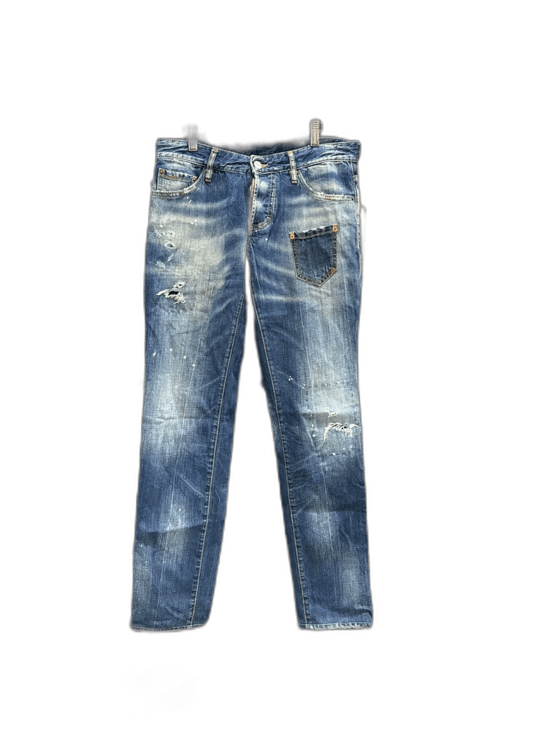 Dsquared2 dsquared2 Blue Denim Jeans with Low Waist Size US 44 / EU 60 - 1 Thumbnail