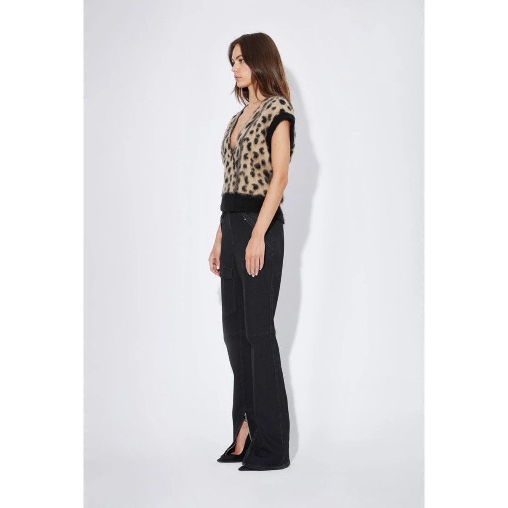 Rta NWT RtA Black Cargo Jeans – Italian Stretch Denim, Size 25 Size 25" / US 0 / IT 36 - 3 Thumbnail