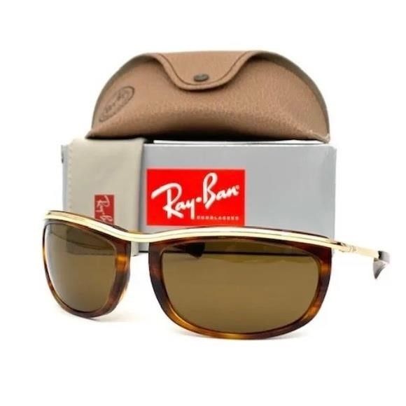 RayBan Ray Ban OLYMPIAN RB2319 945/57 Havana Gold / Brown Polarized Size ONE SIZE - 1 Thumbnail
