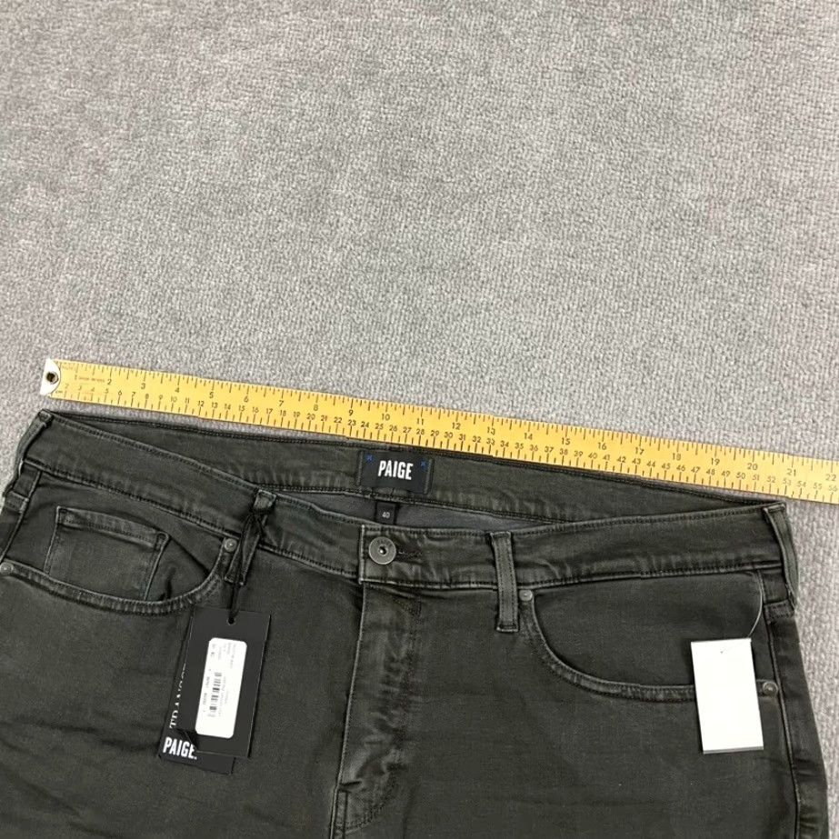 Paige Paige Federal Pants Mens 40 x 33 Slim Straight Smokey Gray Flex Stretch Zip NEW Size US 40 / EU 56 - 6 Thumbnail
