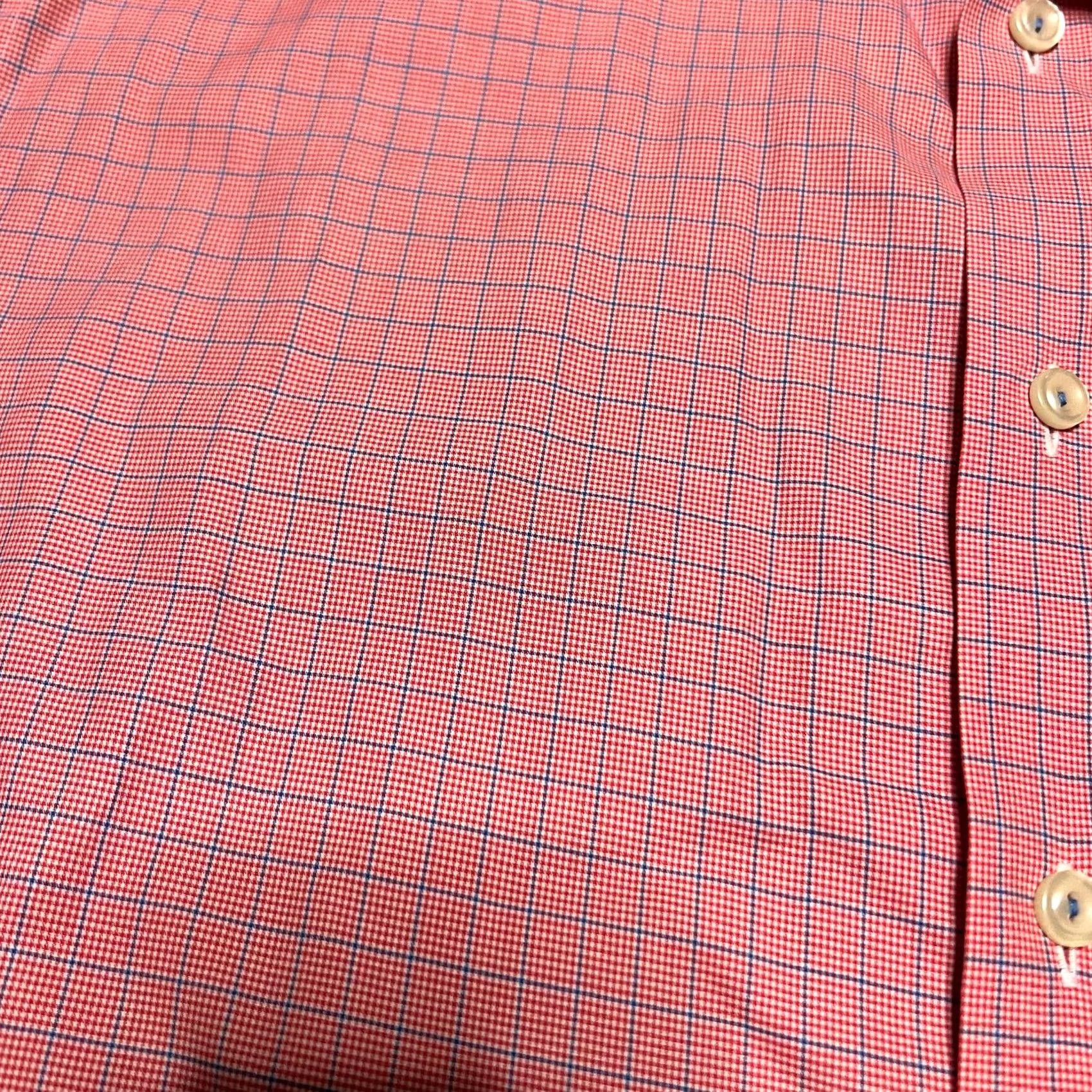 Eton ETON Shirt Mens 18 Pink Dress 46 Preppy Formal Casual Plaid Long Sleeve L Mens Boys? Size 42R - 2 Thumbnail