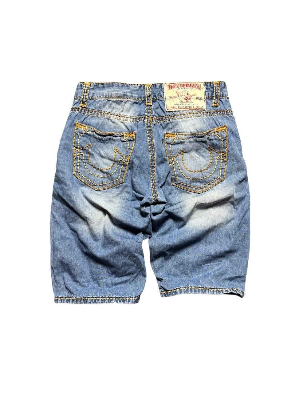 True Religion True Religion Billy Super T Denim Shorts sz W33 made in USA Size US 33 - 3 Thumbnail