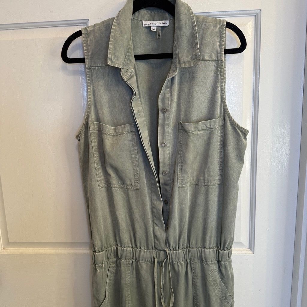 Young Fabulous & Broke Women's Young Fabulous & Broke Jumpsuit Size M Gray Size 28" / US 6 / IT 42 - 8 Thumbnail