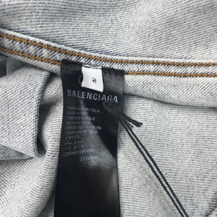Balenciaga Balenciaga Blue Denim Long Sleeve Jacket 0079-2507 Size US M / EU 48-50 / 2 - 4 Thumbnail
