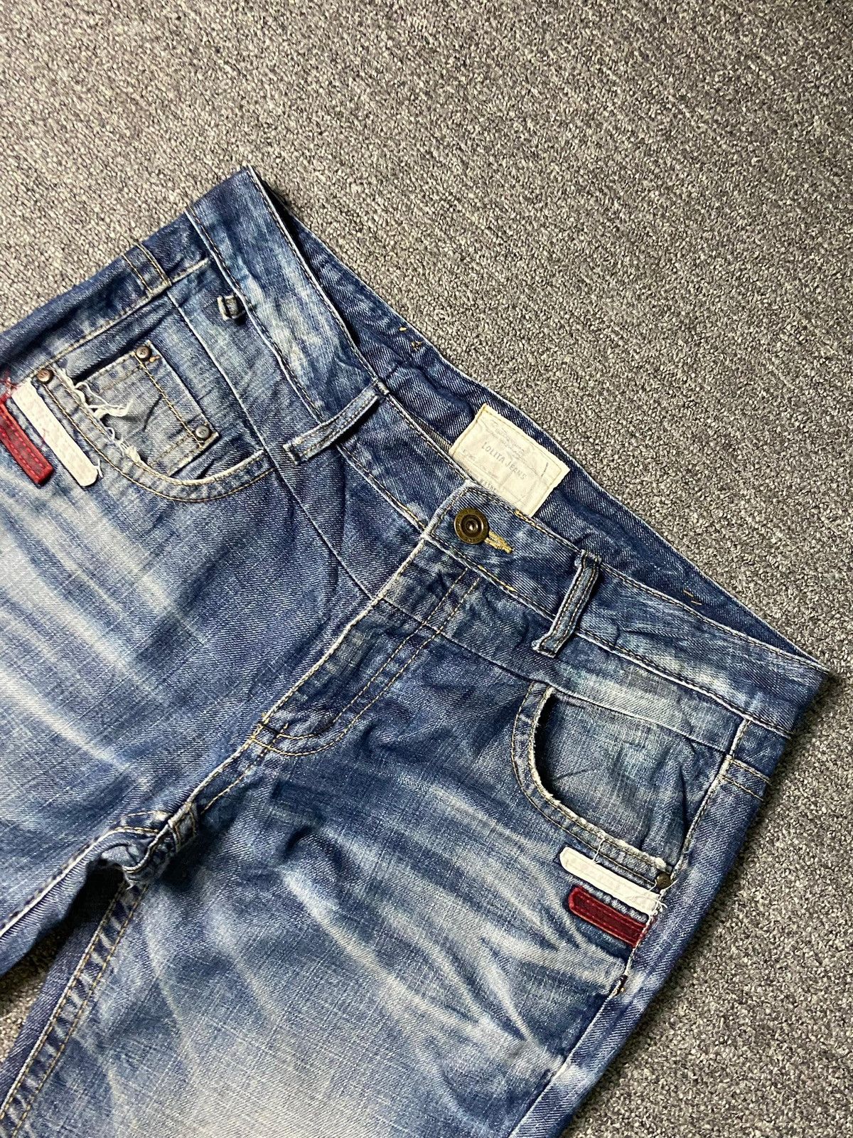 Hysteric Glamour × Japanese Brand × Vintage Vintage LOLITA JEANS Distressed Flared Jeans (132) Size US 36 / EU 52 - 13 Thumbnail