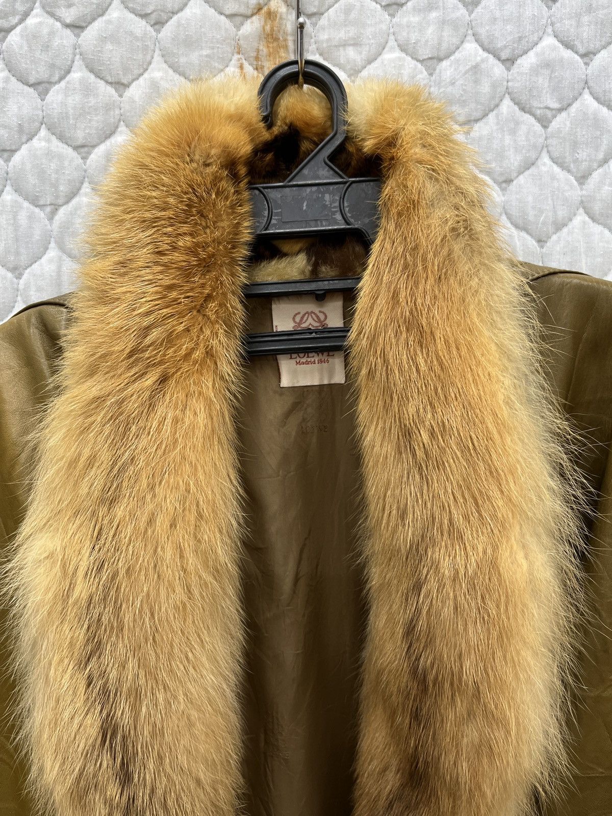 Loewe 🔥🔥🔥ARCHIVE LOEWE LEATHER COAT WITH FUR Size M / US 6-8 / IT 42-44 - 15 Thumbnail