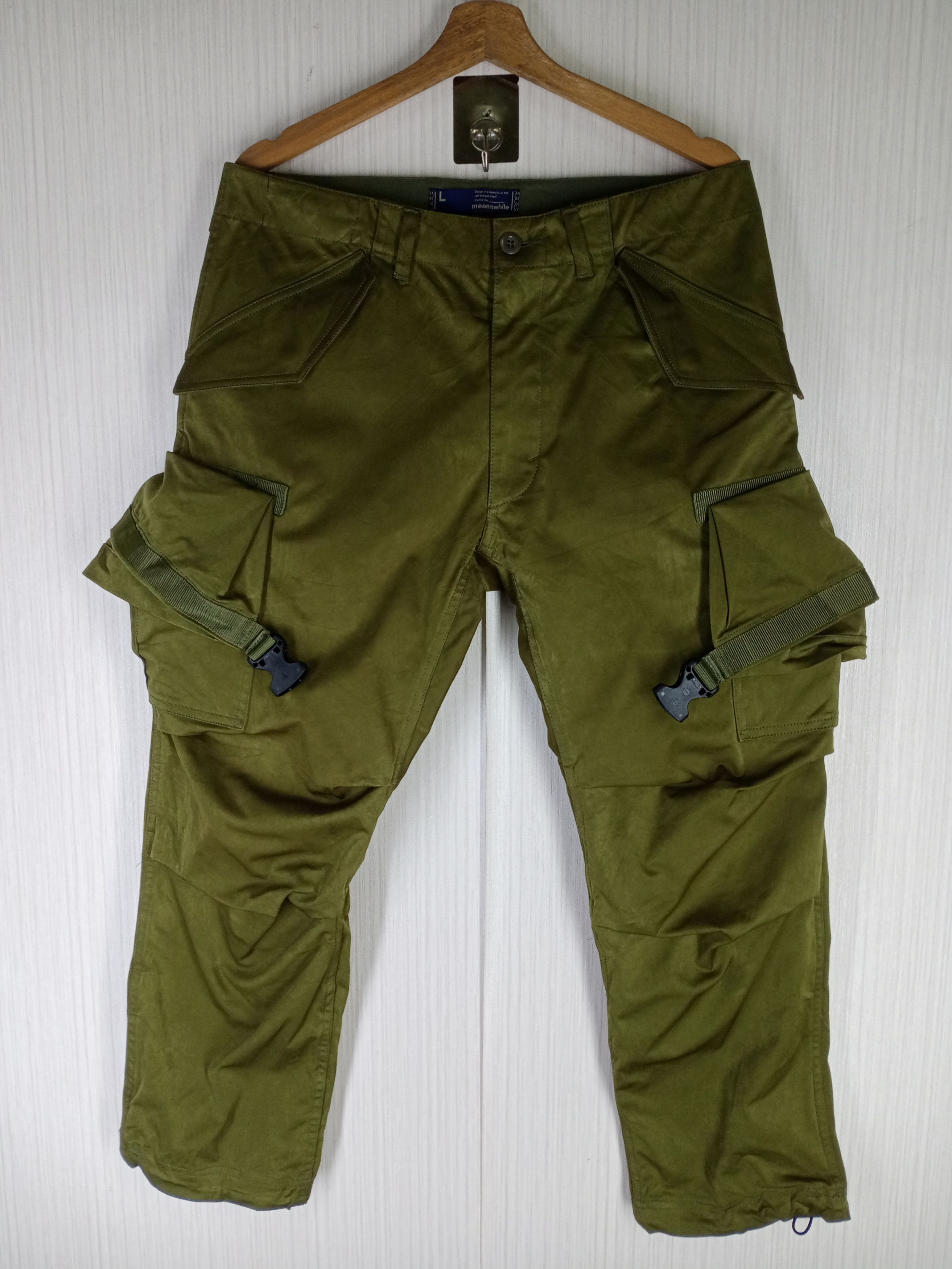 meanswhile Rare Vintage Meanswhile Tactical Pocket Cargo Pants Size US 36 / EU 52 - 1 Thumbnail