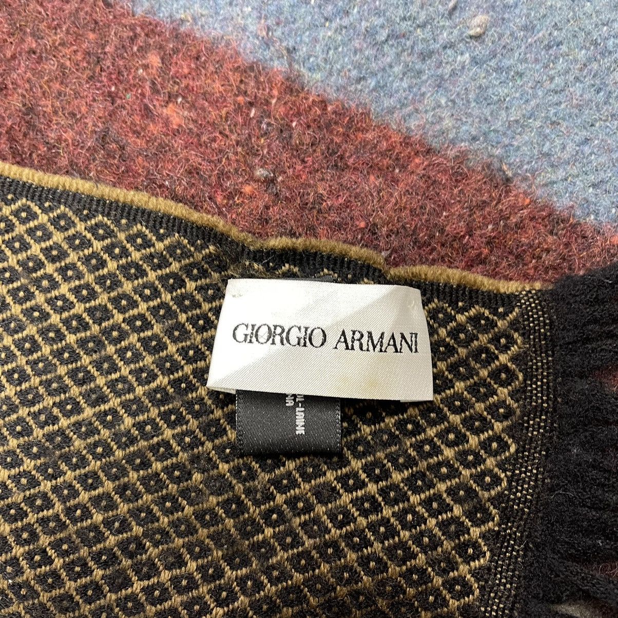 Giorgio Armani GIORGIO ARMANI Wool Muffler Scarf #1444/AX Size ONE SIZE - 3 Thumbnail