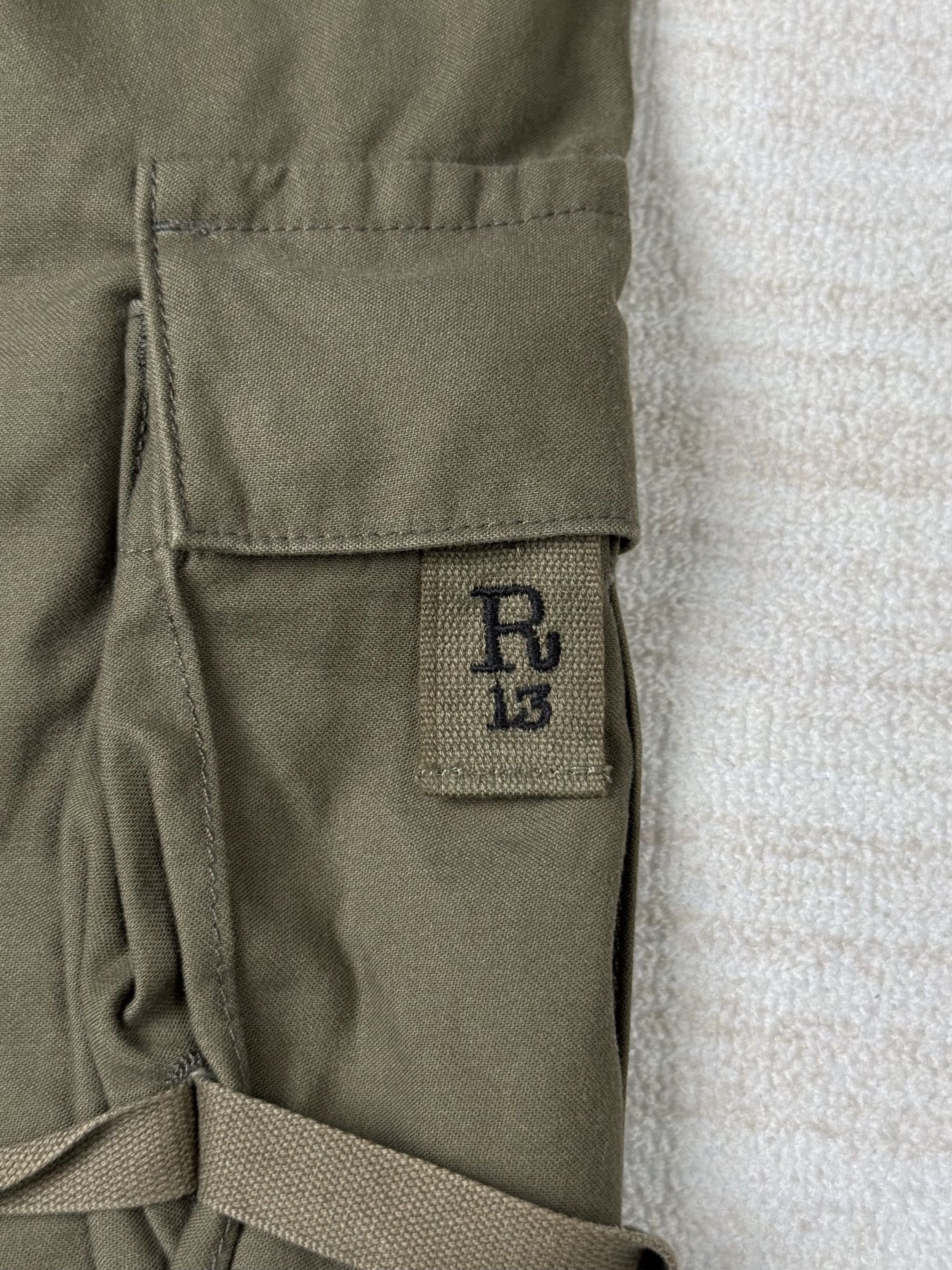 R13 UNWORN* R13 MARK MILITARY CARGO PANTS Vintage Olive Size US 32 / EU 48 - 8 Thumbnail