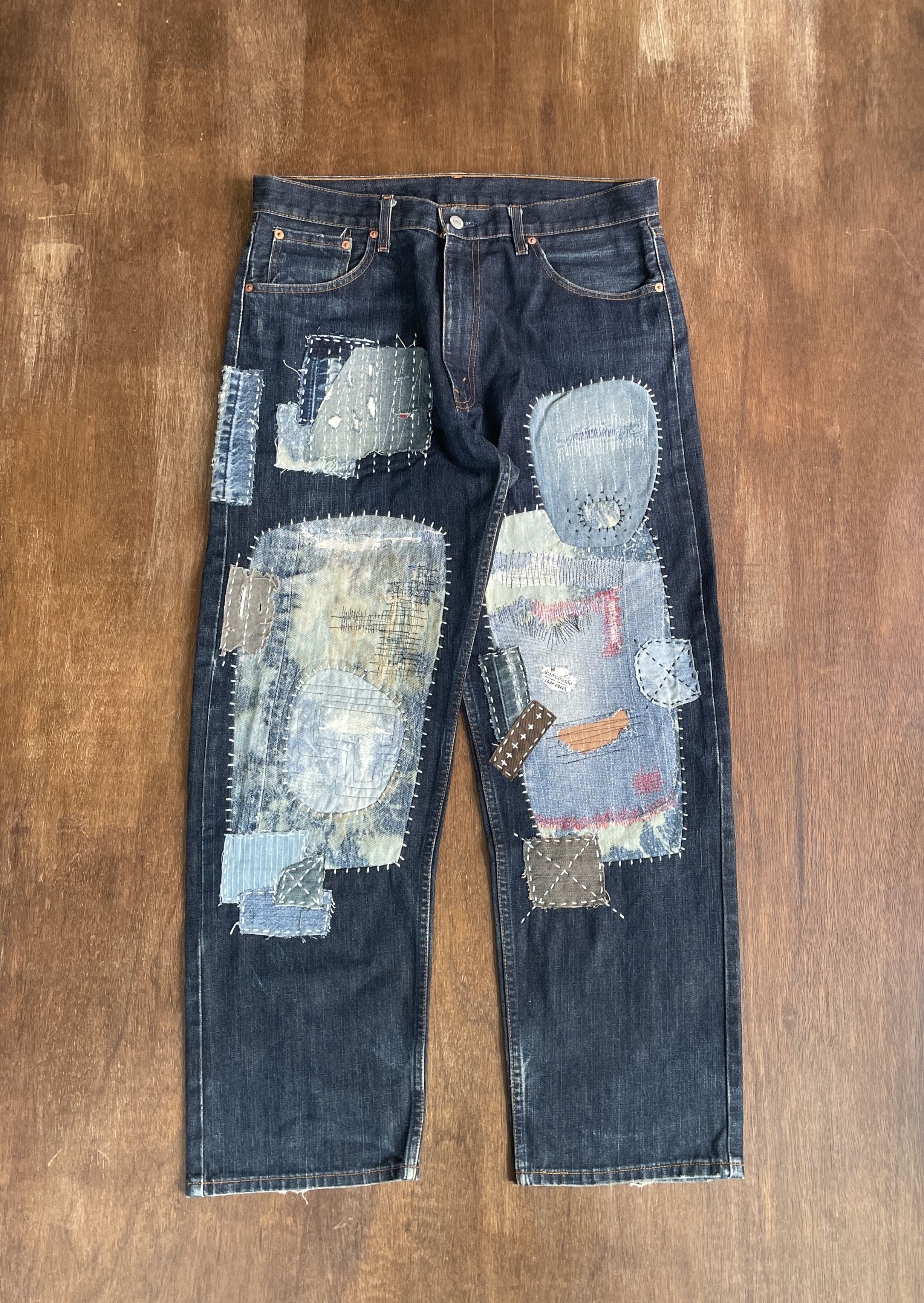 Levi's Levi's Boro Patch Handmade Denim Size US 30 / EU 46 - 1 Thumbnail