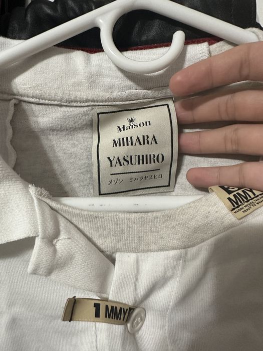 Maison MIHARA YASUHIRO Maison Mihara Champion Logo Polo T shirt | Grailed