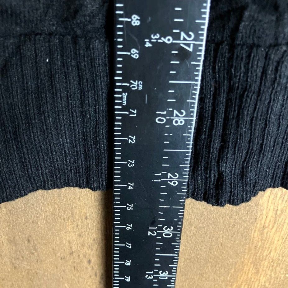 Vintage Chicos Womens Cardigan Black Ribbed Open Front Short Sleeve 0 (S) Cardigan Sweater Womens Size S Black Knit Style Tight-Knit Casual Workwear Everyday Size S / US 4 / IT 40 - 6 Thumbnail