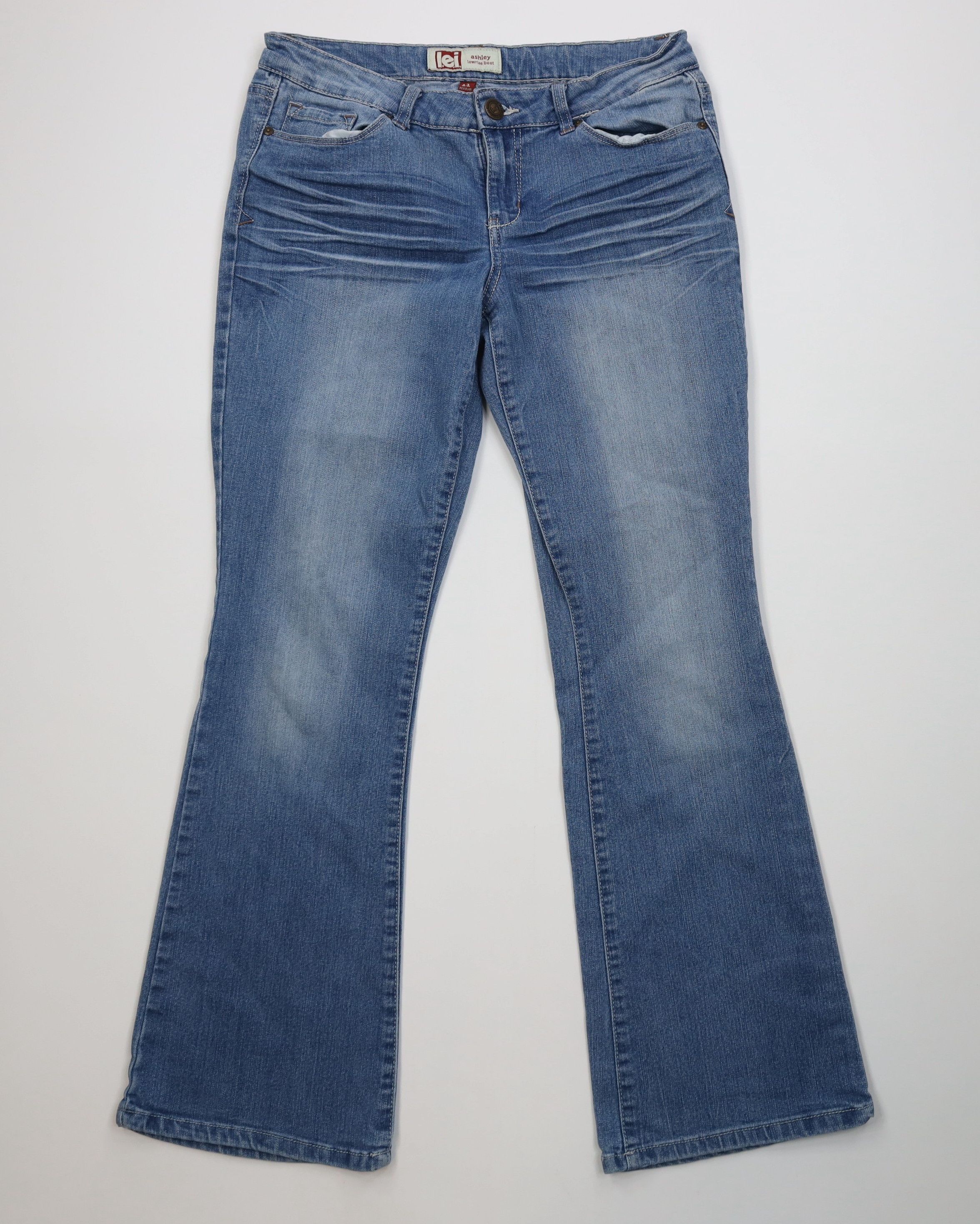 Vintage Vintage Y2K LEI Low Rise Ashley Bootcut Flared Denim Jeans Size 32" / US 10 / IT 46 - 1 Thumbnail