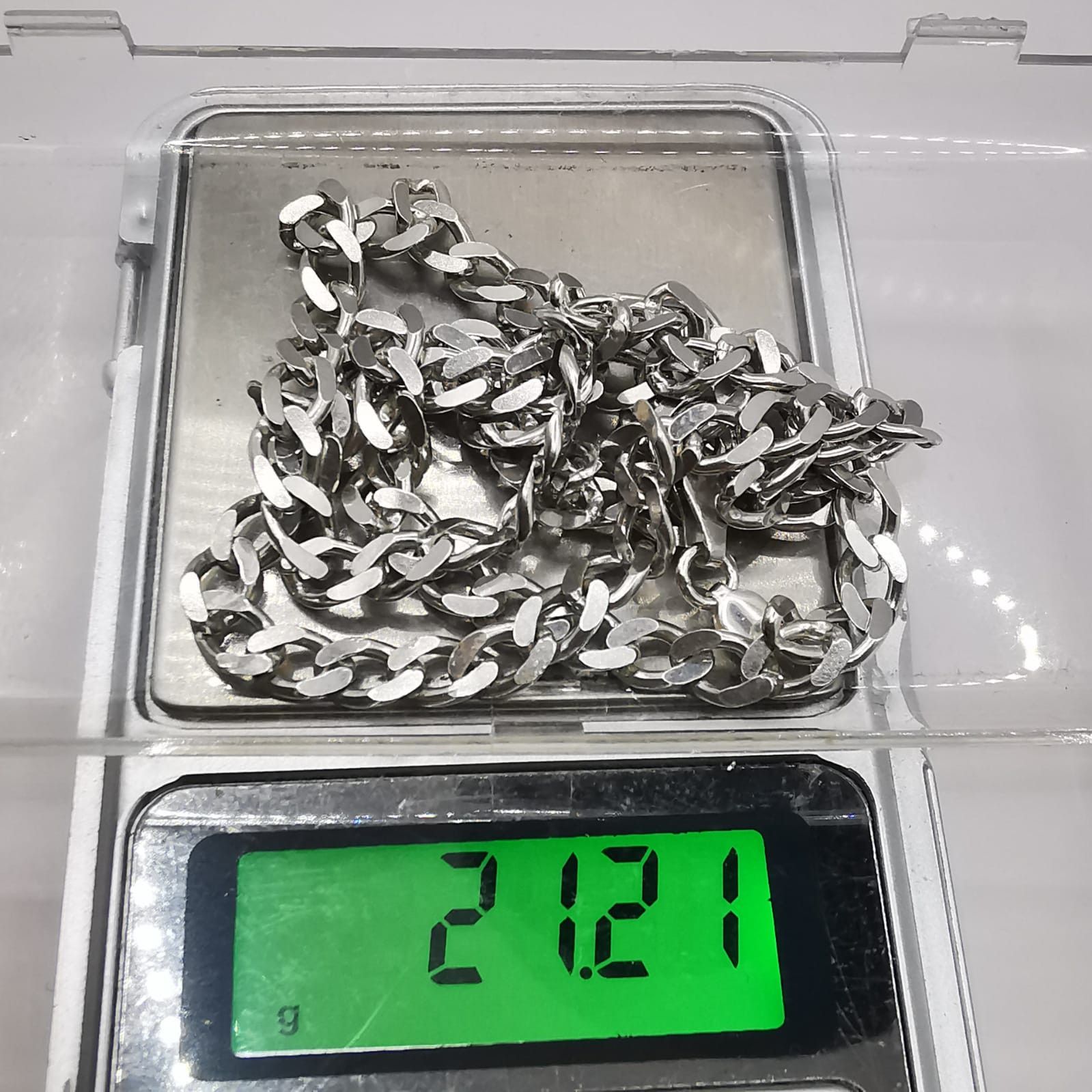 Sterling Silver Vintage Jewelry Chain, 925 Sterling Silver, Signed 21,21g Size ONE SIZE - 7 Thumbnail