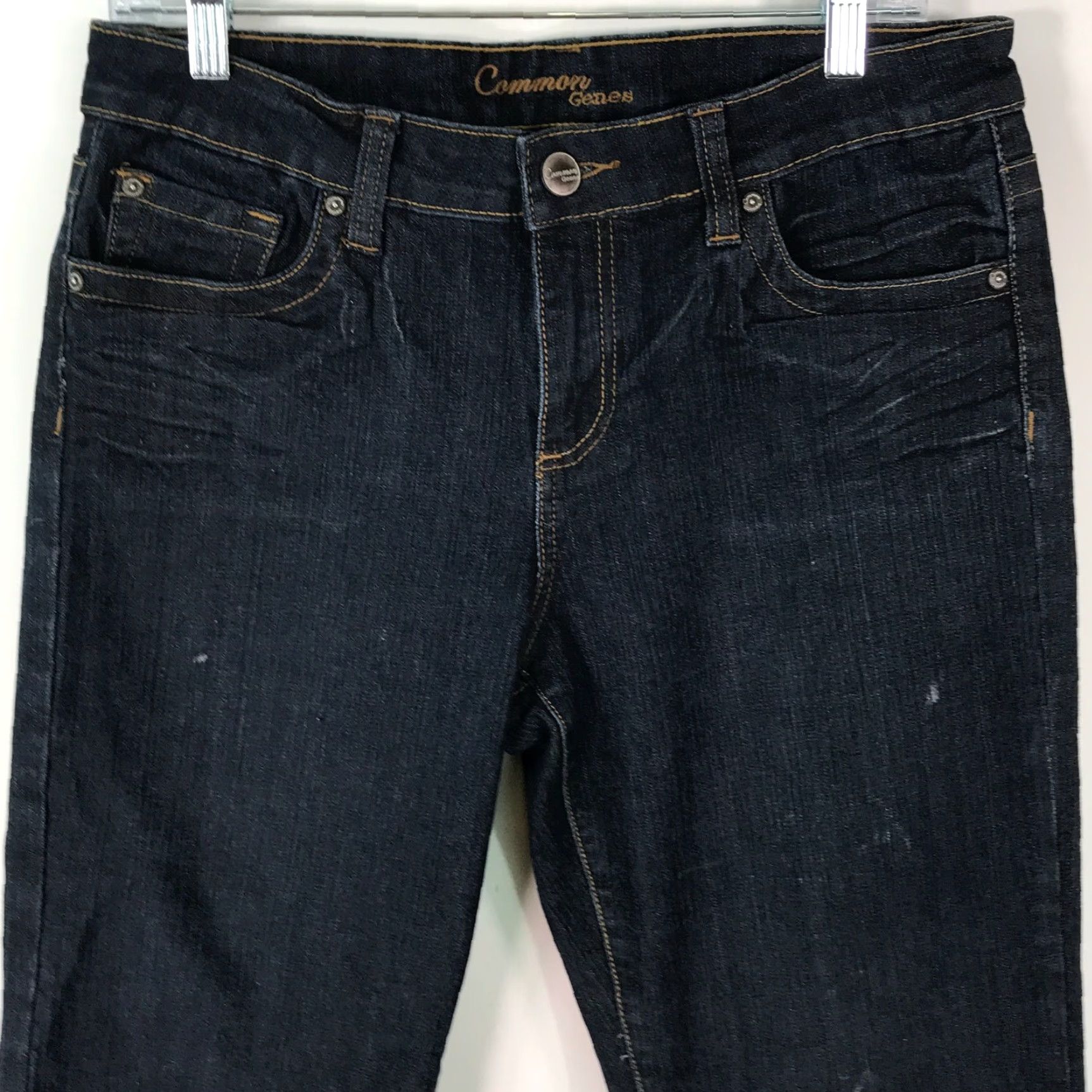 Denime Common Genes Jeans Womens Capri Bermuda Blue Denim Size 8 Regular blue Capri Jeans 8 Womens Size 30" / US 8 / IT 44 - 3 Thumbnail