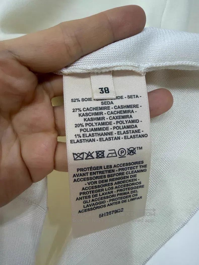 Hermes Hermes 25FW Autumn/Winter cashmere blended knit short slee Size XS / US 0-2 / IT 36-38 - 4 Thumbnail