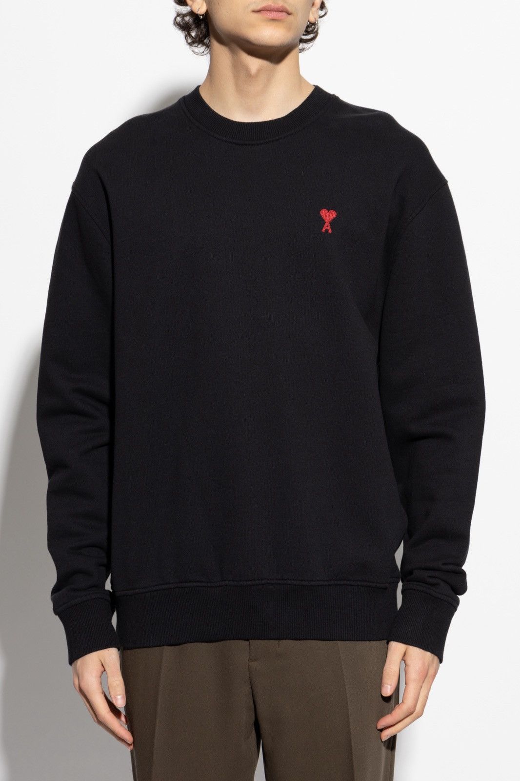 AMI AMI Embroidered Heart Sweater – Size M, Cozy & Stylish Size US M / EU 48-50 / 2 - 2 Thumbnail