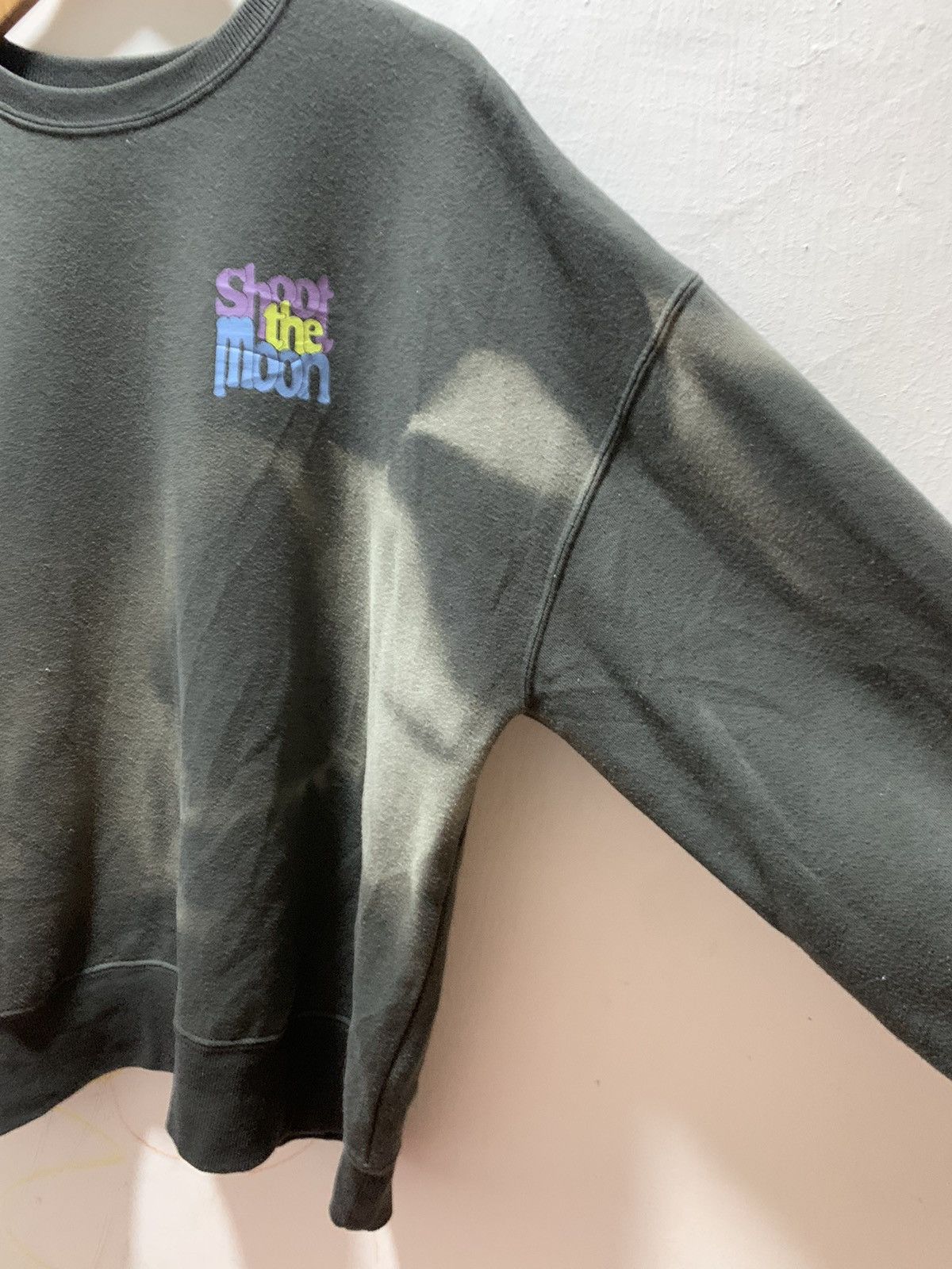 Japanese Brand Japanese Brand Gleam Shoot The Moon Boxy Faded Sweatshirt Size US XL / EU 56 / 4 - 8 Thumbnail
