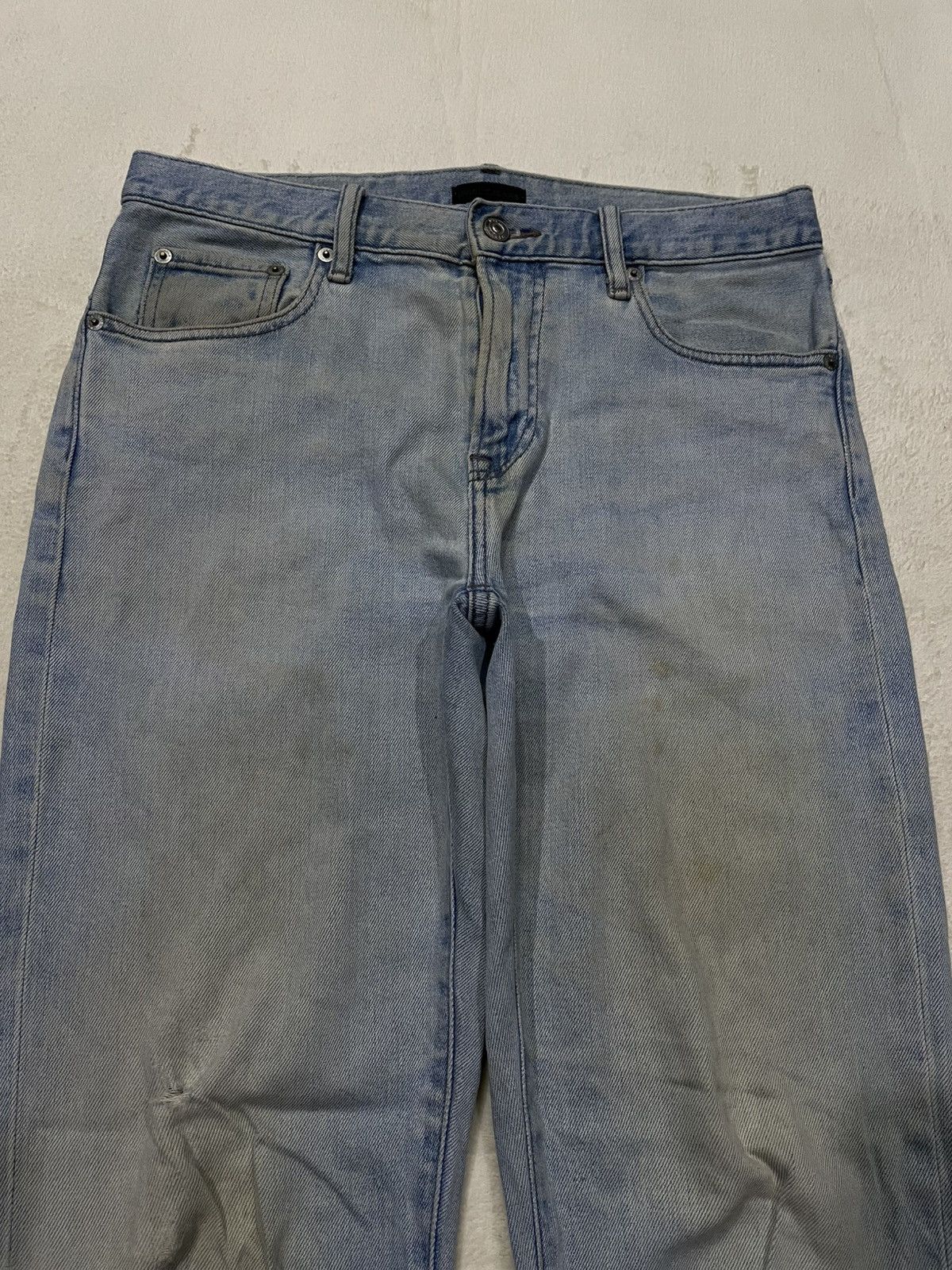 Uniqlo Vintage Uniqlo Skinny Distress Mudwash Denim Jeans Size US 32 / EU 48 - 2 Thumbnail