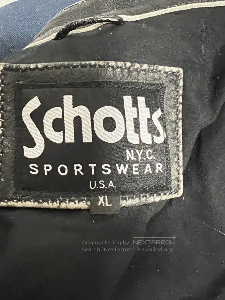 Other Schott Vintage motorcycle leather jacket Size US XL / EU 56 / 4 - 1 Thumbnail
