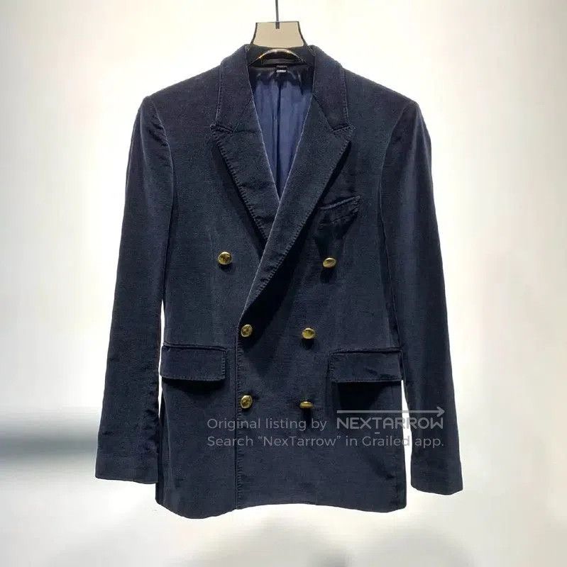 Burberry Burberry Men's Black Double-Breasted Jacket. Size US M / EU 48-50 / 2 - 1 Thumbnail