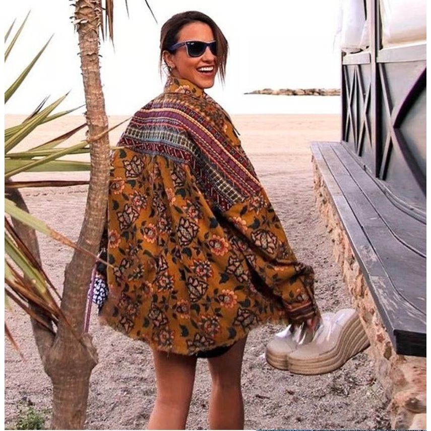 Zara Zara Western Boho Floral Jacket NWT Size S / US 4 / IT 40 - 6 Thumbnail