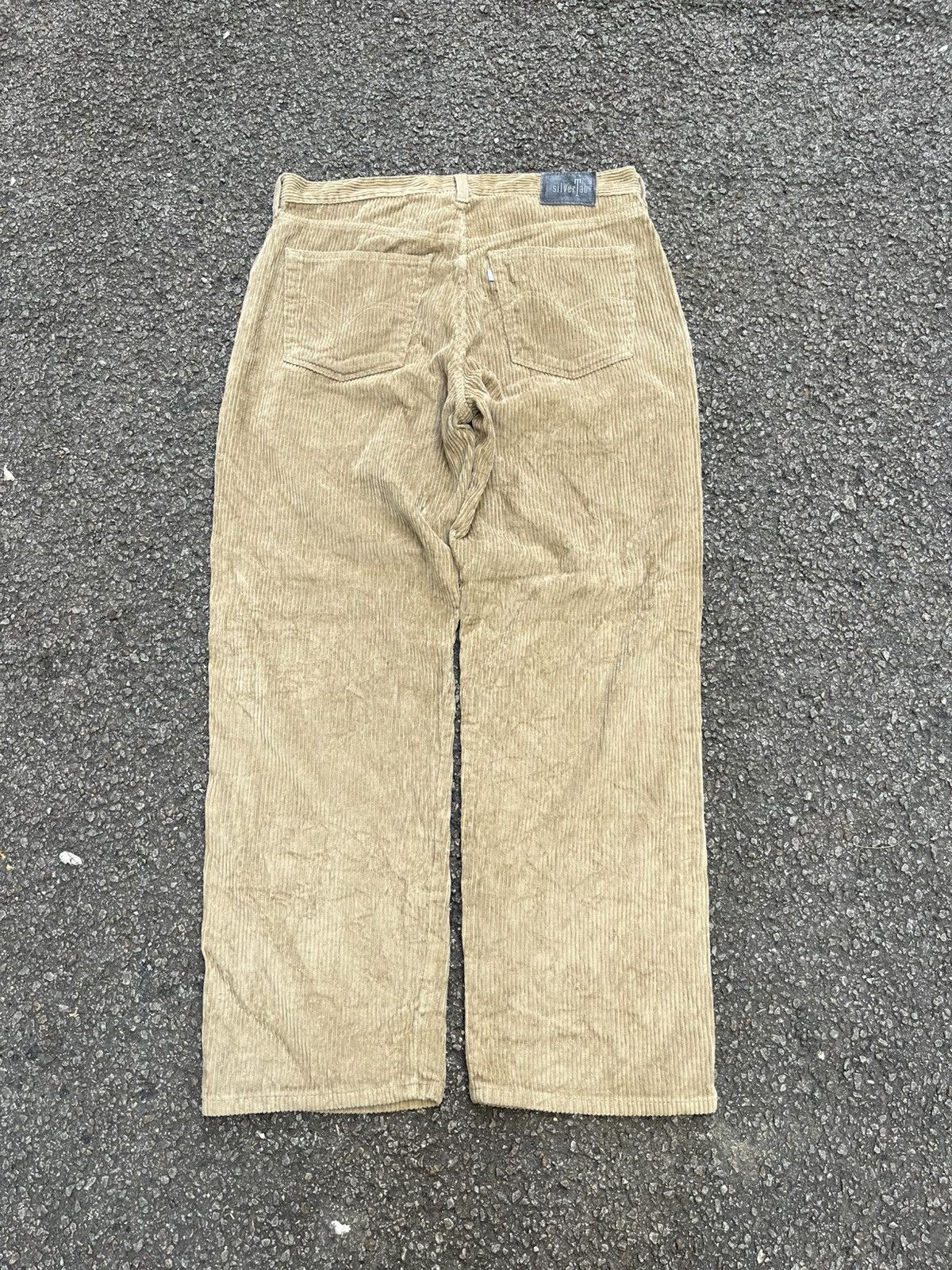 Levi's Vintage 90s Levis Silvertab Brown Corduroy Pants Y2K Baggy Size US 36 / EU 52 - 10 Thumbnail