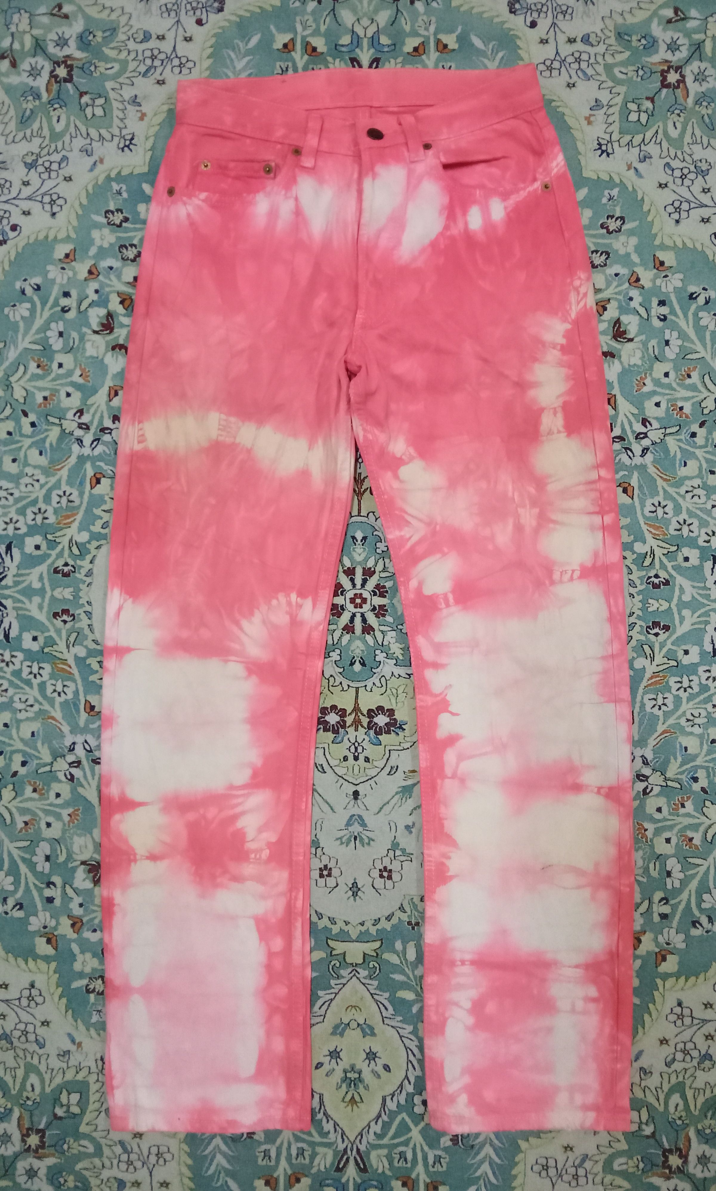 Levi's Vintage Levi's 501 Rare Tie Dye Jeans Size US 29 - 1 Thumbnail