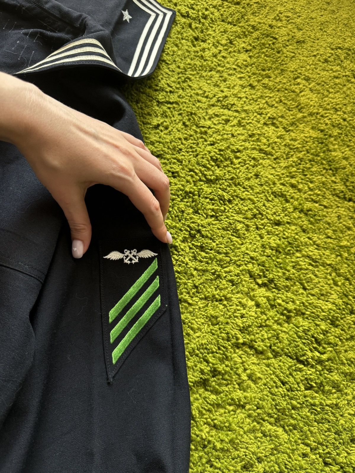 Vintage 🇺🇸 1970s vintage U.S.S Tripoli military army sailor jacket Size US M / EU 48-50 / 2 - 8 Thumbnail