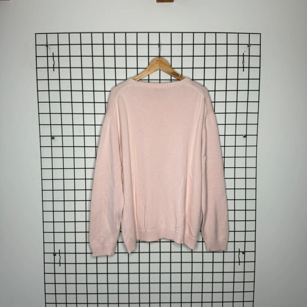 Yves Saint Laurent Yves Saint Laurent Heavy Knitted Jumper Ash Pink 90s Size US XL / EU 56 / 4 - 2 Thumbnail